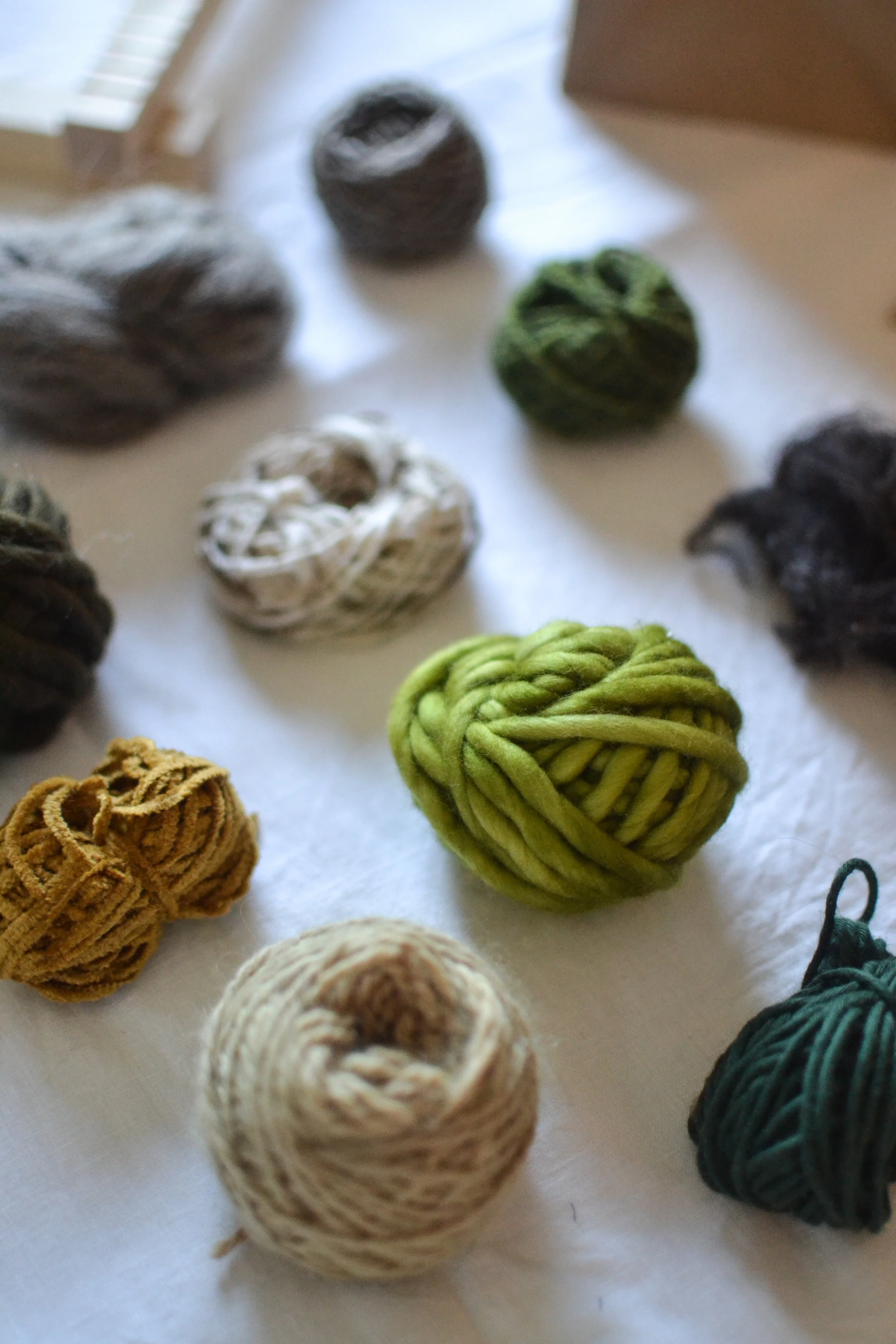 Weaving yarn pack - Mountain/Forest colourway 