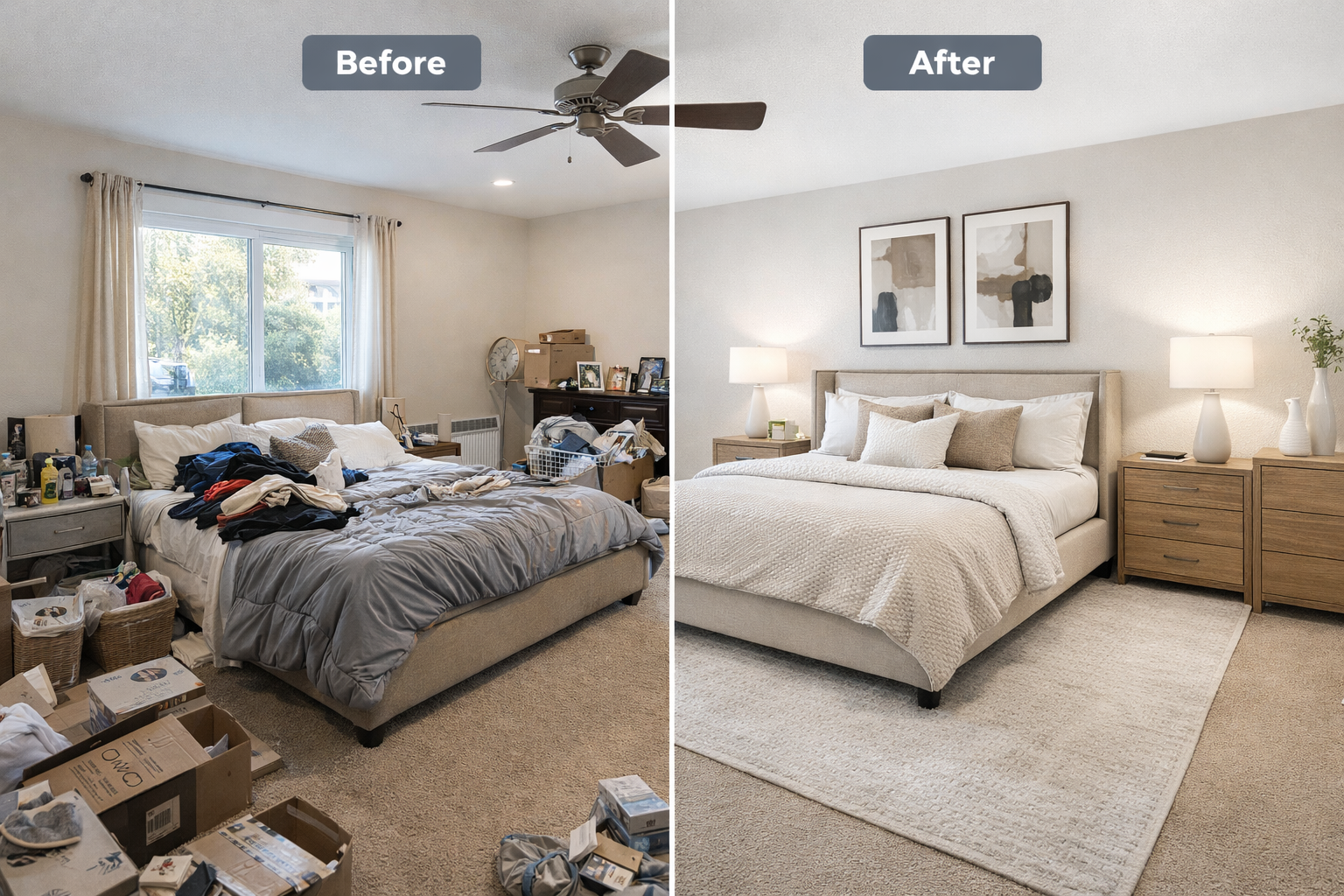 Bedroom transformation