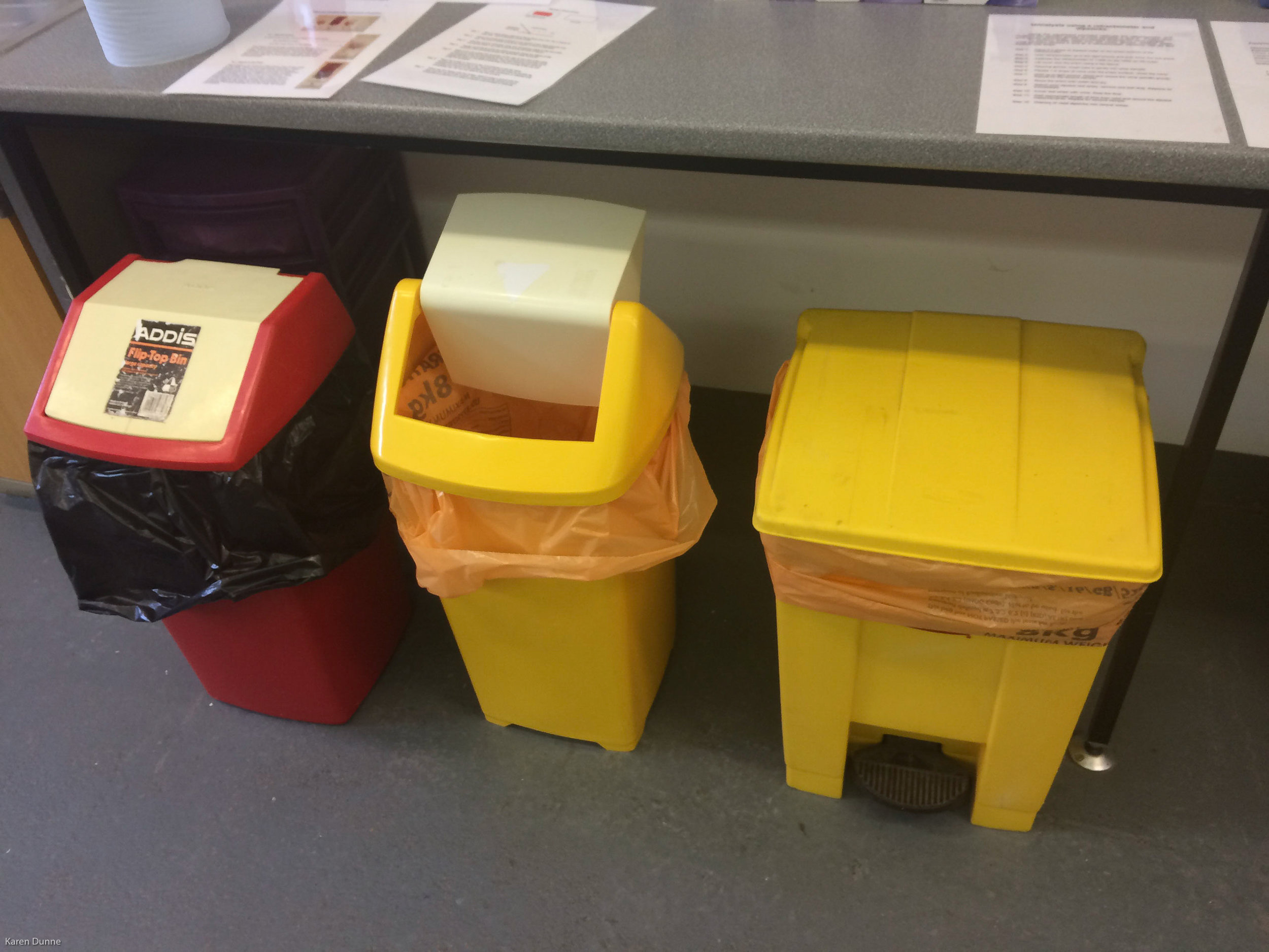 Selection of covered bins