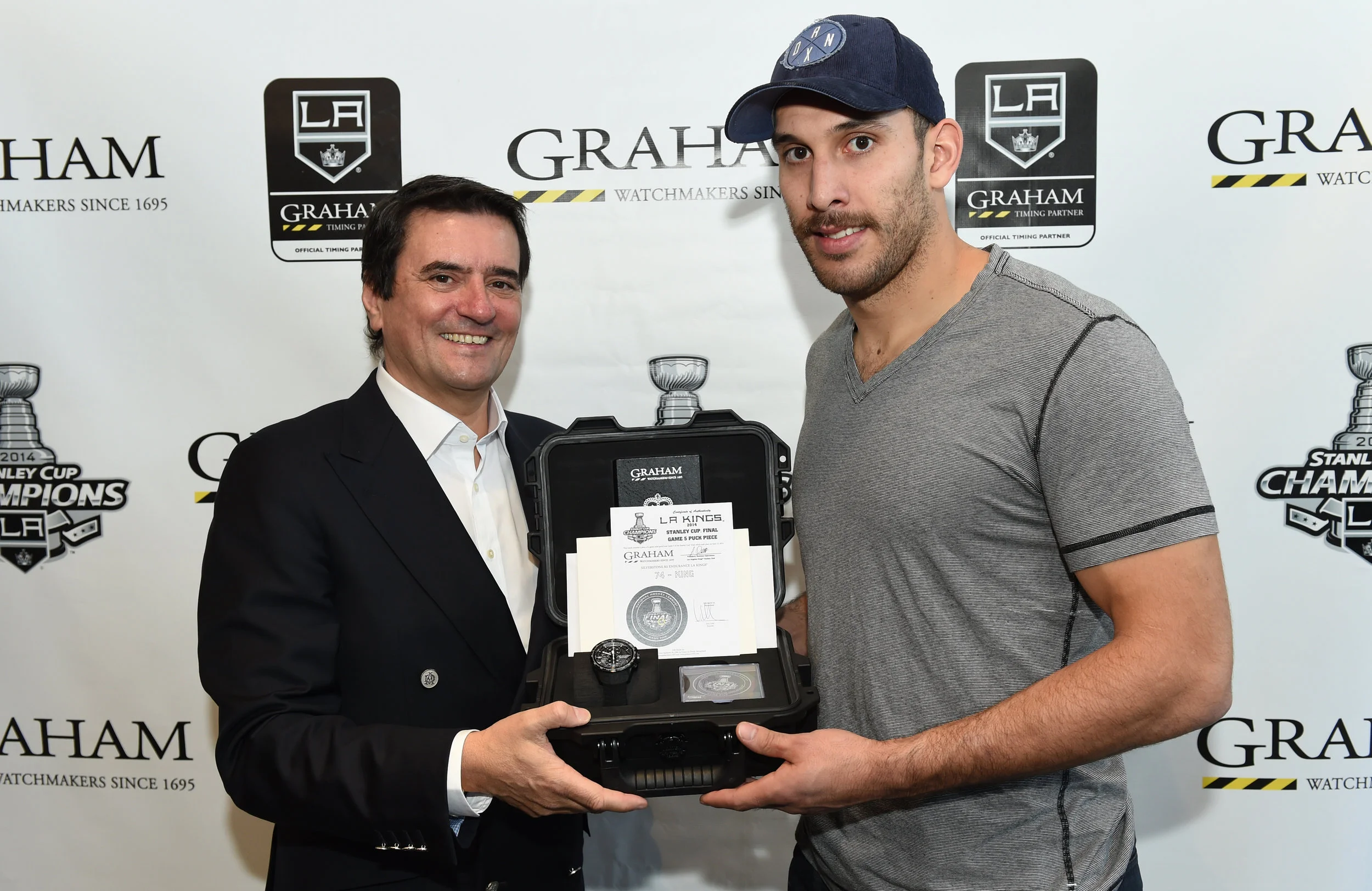 Eric Loth and Dwight King - Courtesy LA Kings- Bernstein Associates.JPG