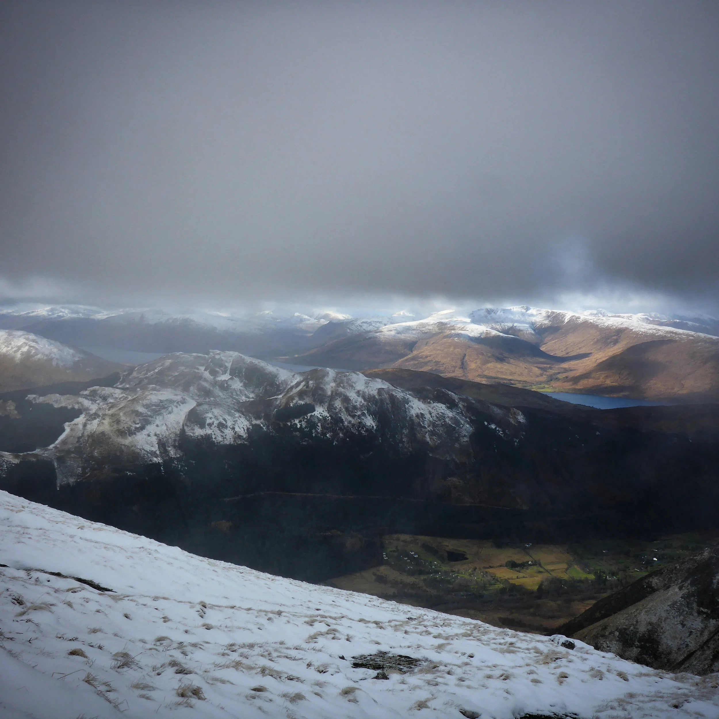 Great views from below the cloudbase on Ben nevis.