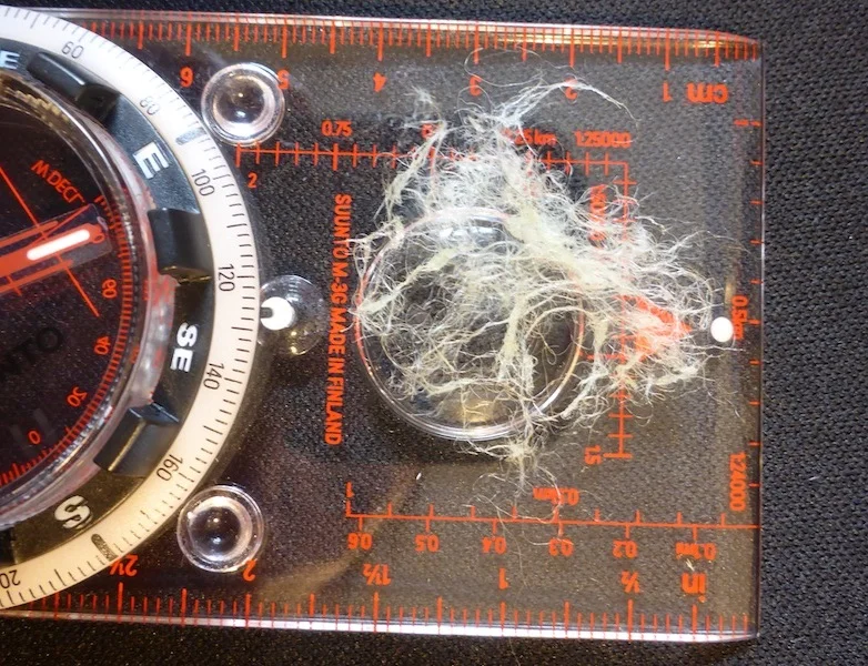 Microfibres from one wash of the blanket of doom. 