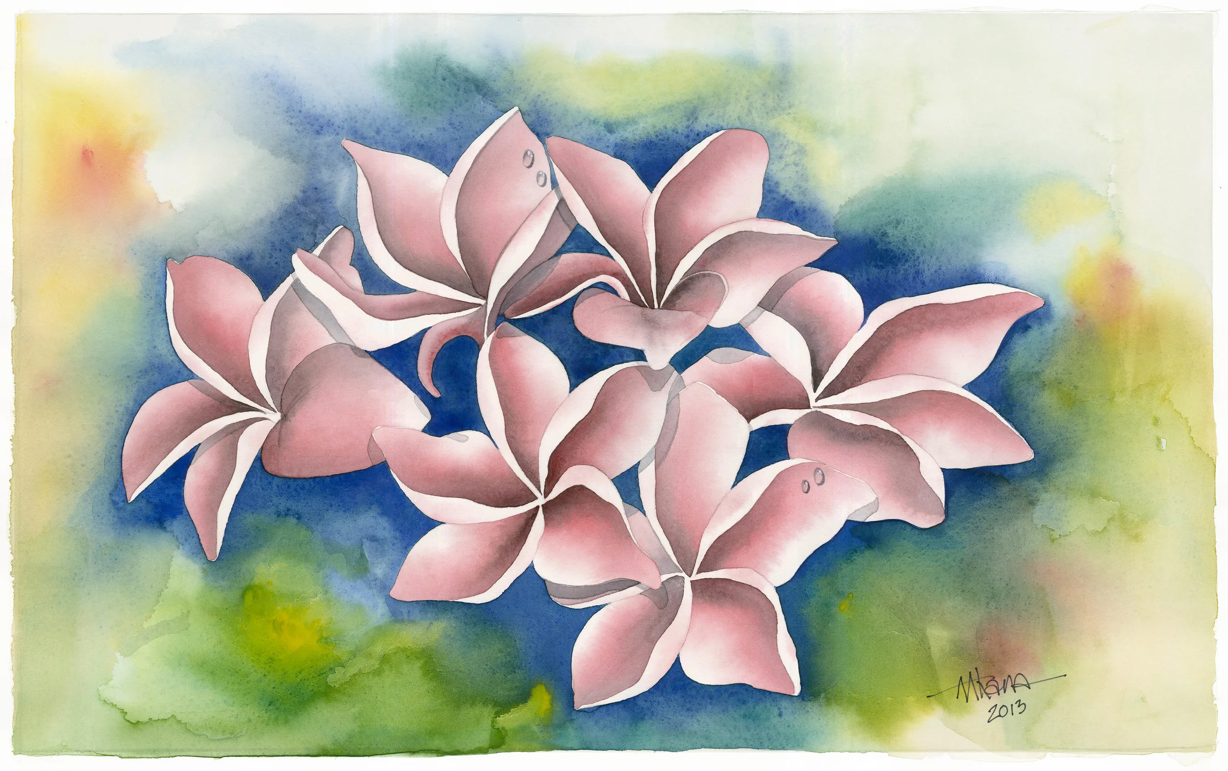 Pink Plumeria on Blue.jpg