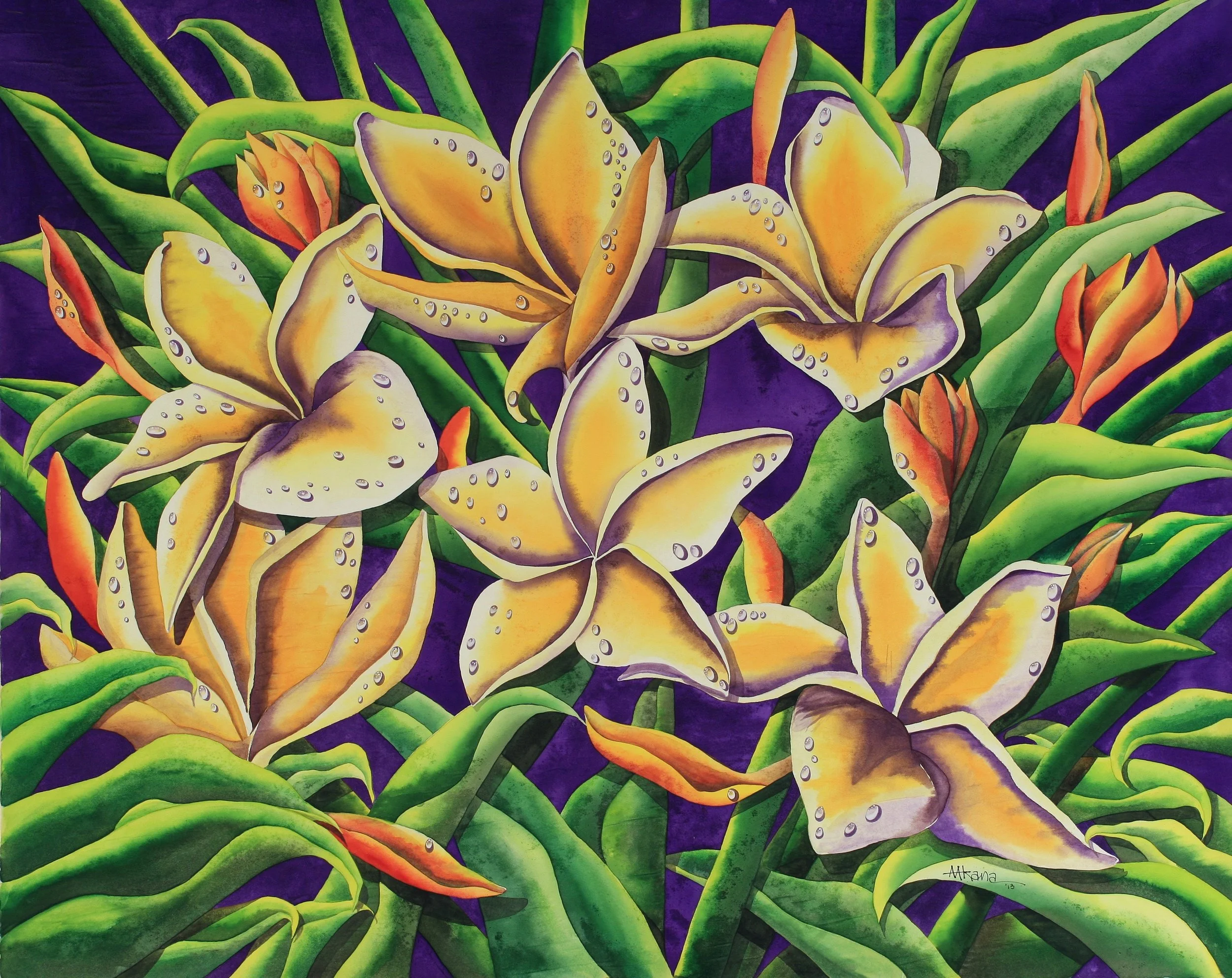 Plumeria and Fire