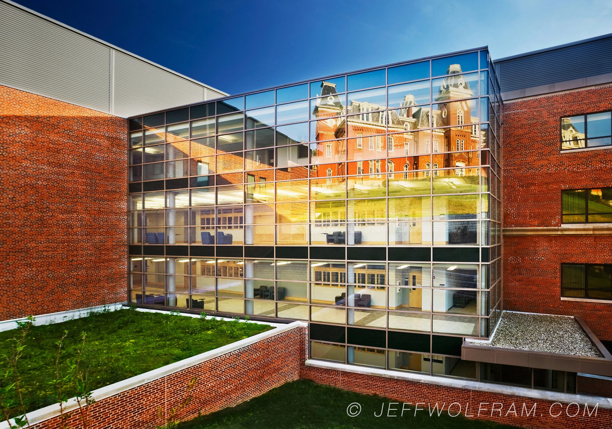 University facility photographed by Architectural Photographer, Jeff Wolfram
