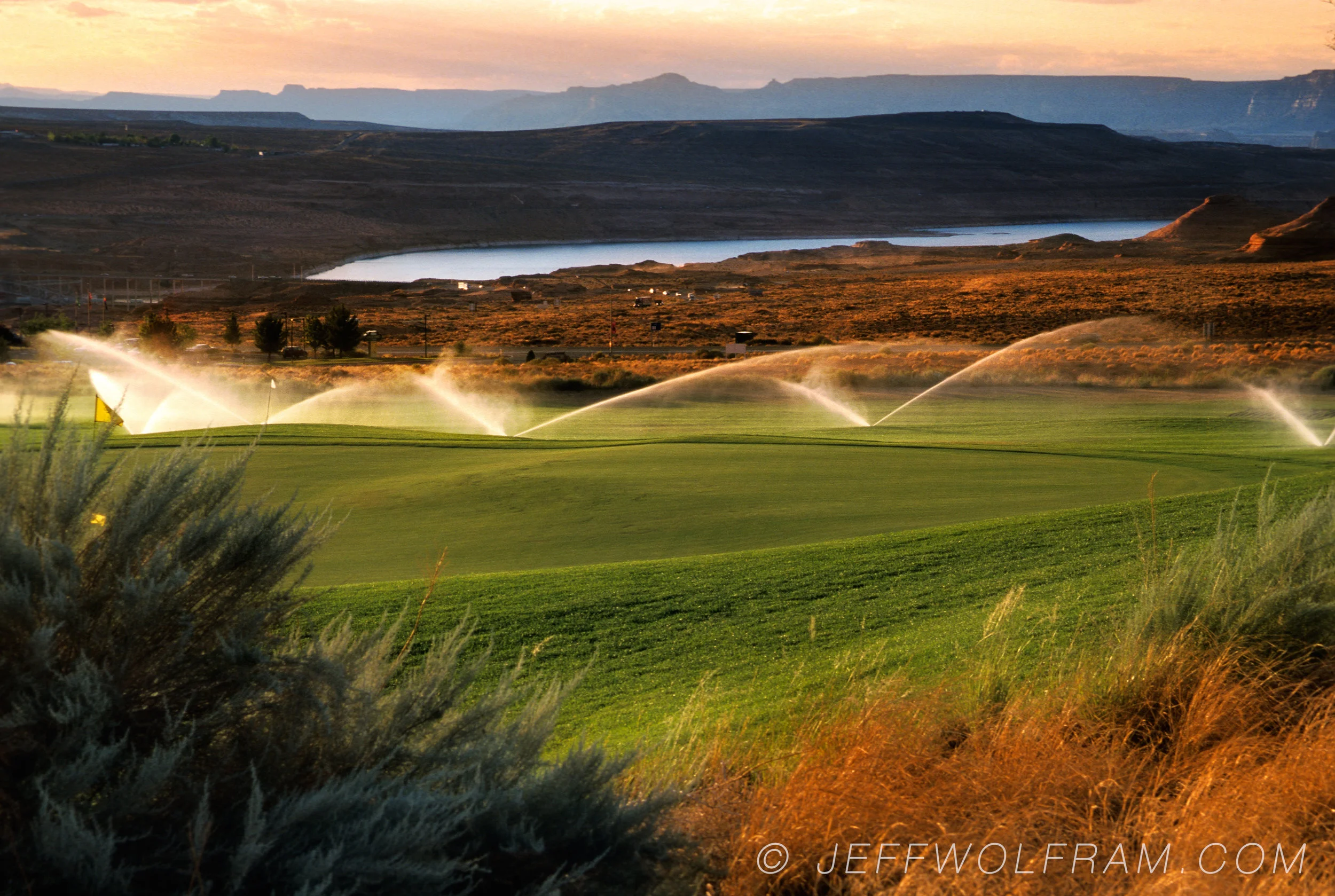 Western irrigation project photographed by Annual Report Photographer, Jeff Wolfram