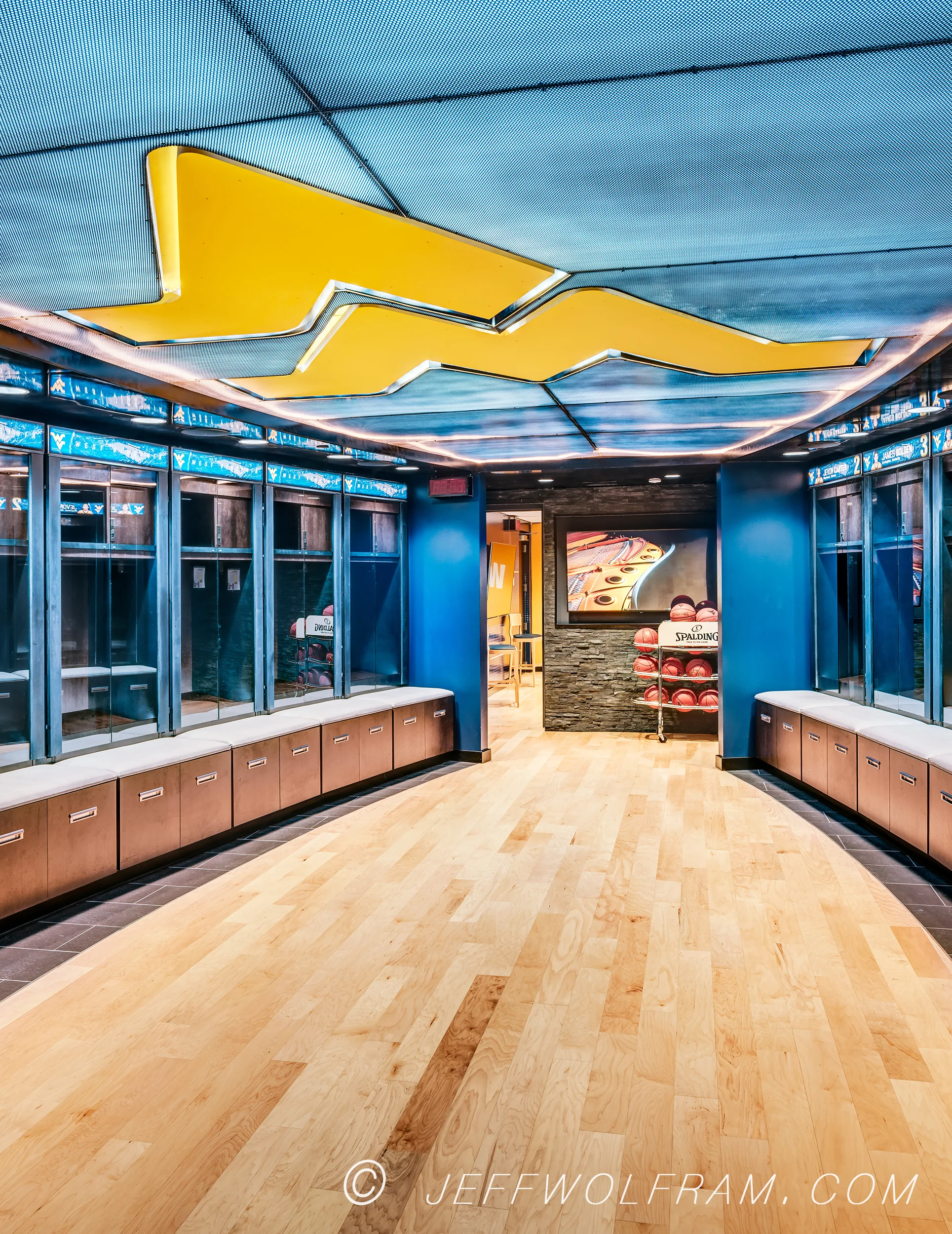 Collegiate athletic facility by West Virginia Photographer, Jeff Wolfram