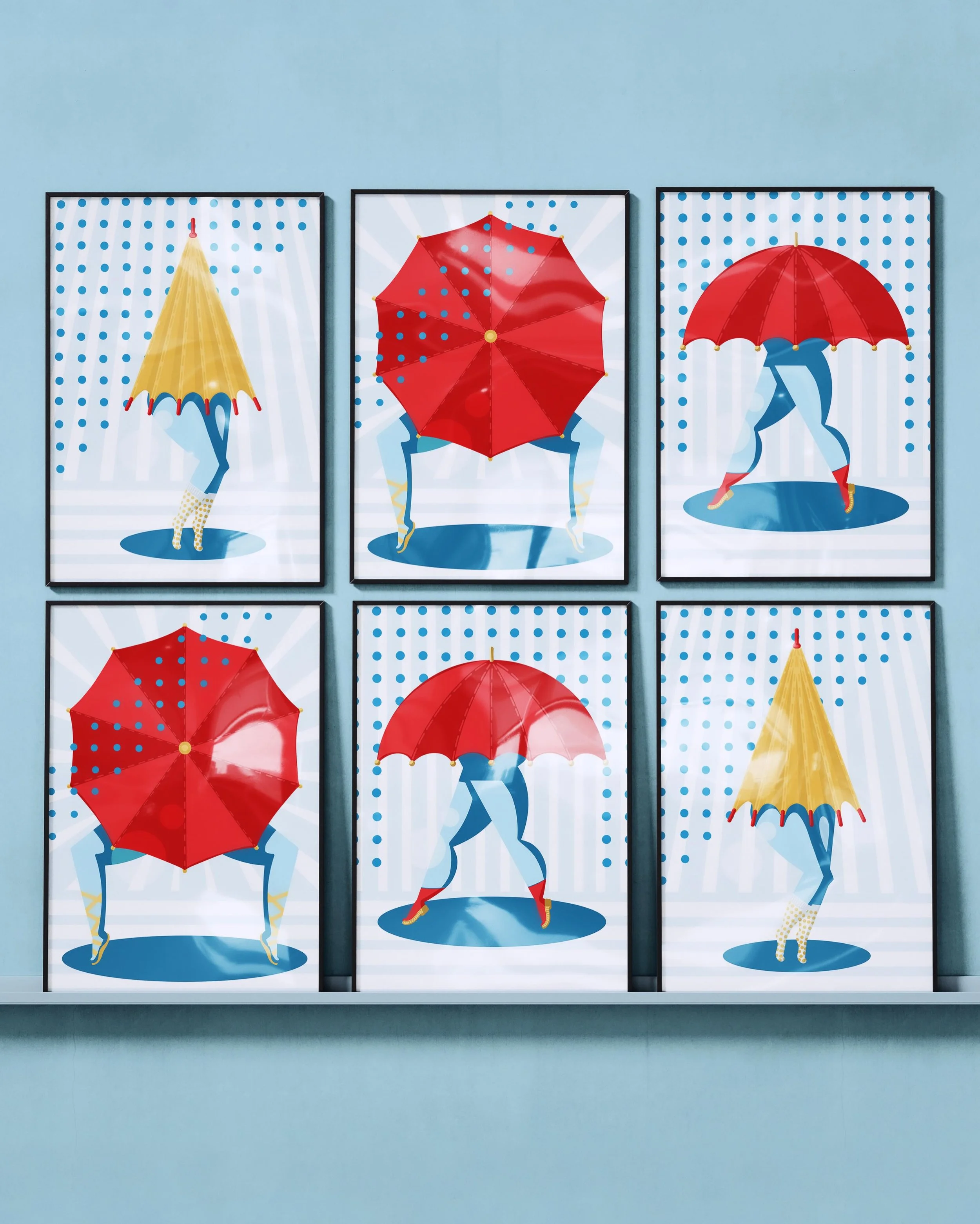 First time uploading my work to @printler and it felt more significant than I expected. ☺️

Five prints live now. Umbrellas, birds, a cocktail still life. Objects that like to think they have somewhere to be. ☂️🍹🌈

Link in bio if you&rsquo;re curio