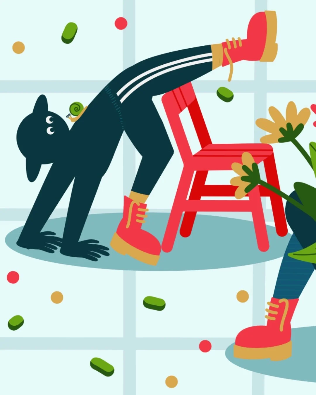 You don&rsquo;t choose how you fall. You choose what&rsquo;s in the room when you do! 😝❤️

The red chair, the lamp, the flowers&hellip; none of it is an accident! The objects we live with are the one thing that&rsquo;s actually ours to decide. 🪑🪴?