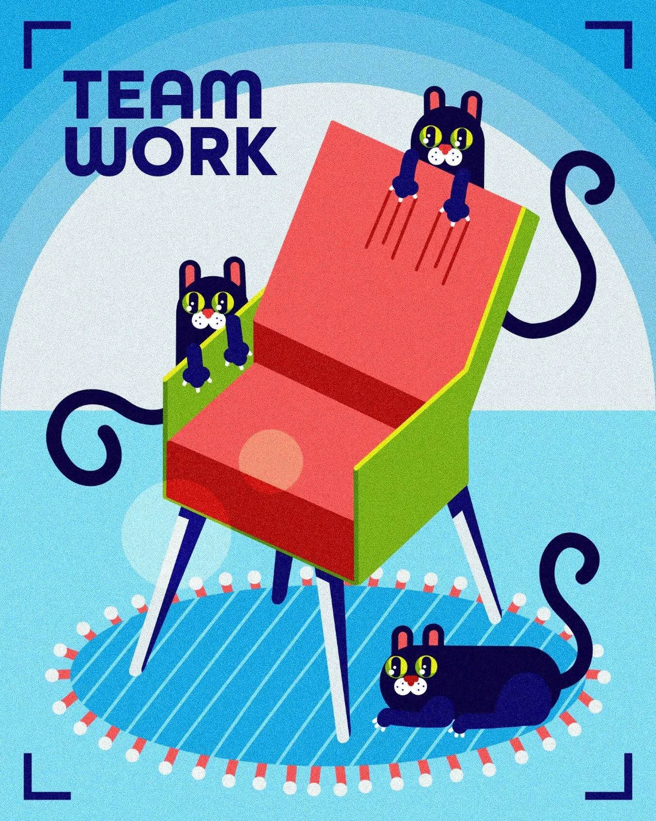 TEAMWORK 👯&zwj;♂️
Because chaos is way more fun when someone&rsquo;s got your back 😼 Who&rsquo;s yours? 🐾✨
-
#illustration #bydanielchimal #catlovers #illustrateddesign #designillustration