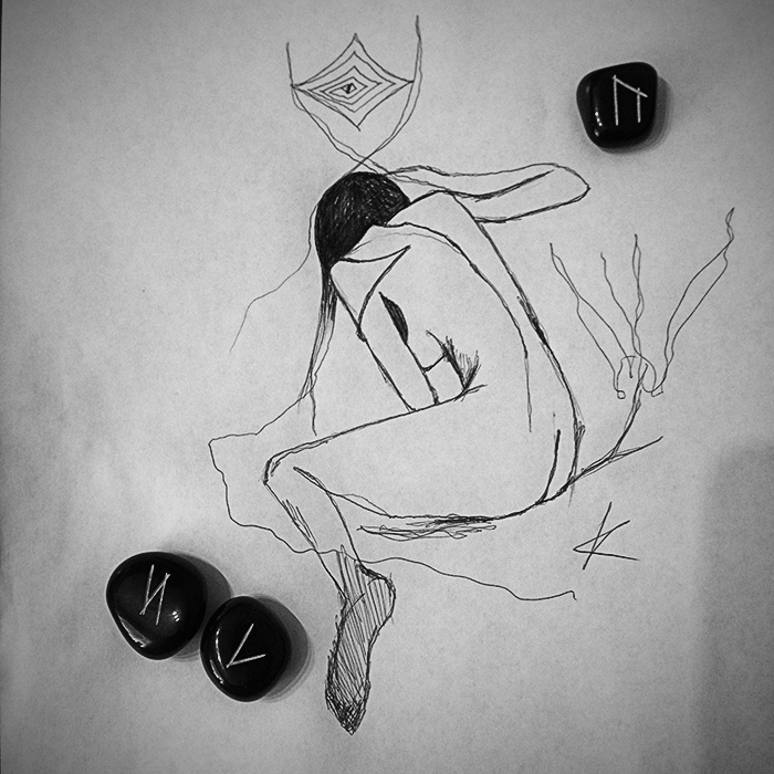 today's sketch. K