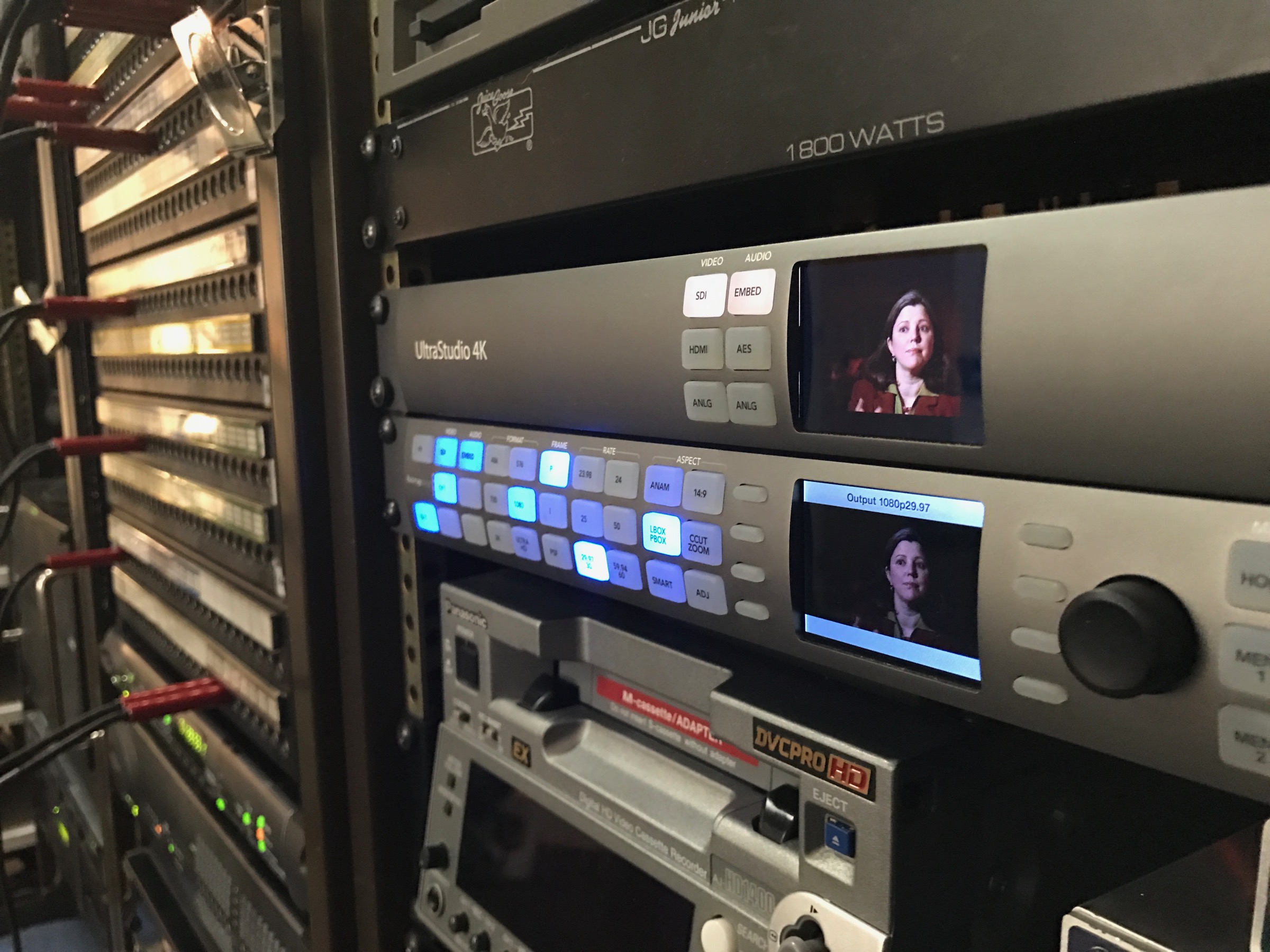 Converting our interviews with the Black Magic Teranex Standards Converter