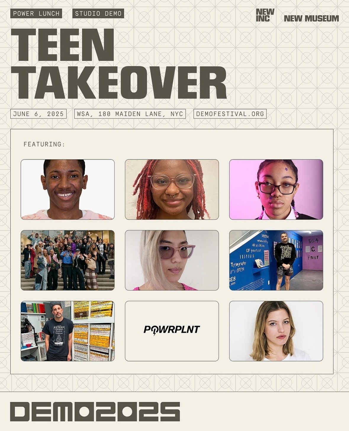 ★ Calling all creative teens! ★ POWRPLNT is honored to announce our participation at the @newinc annual DEMO Teen Takeover. Designed for the next generation of creative powerhouses, this drop-in experience features a specially curated mix of NEW INC-