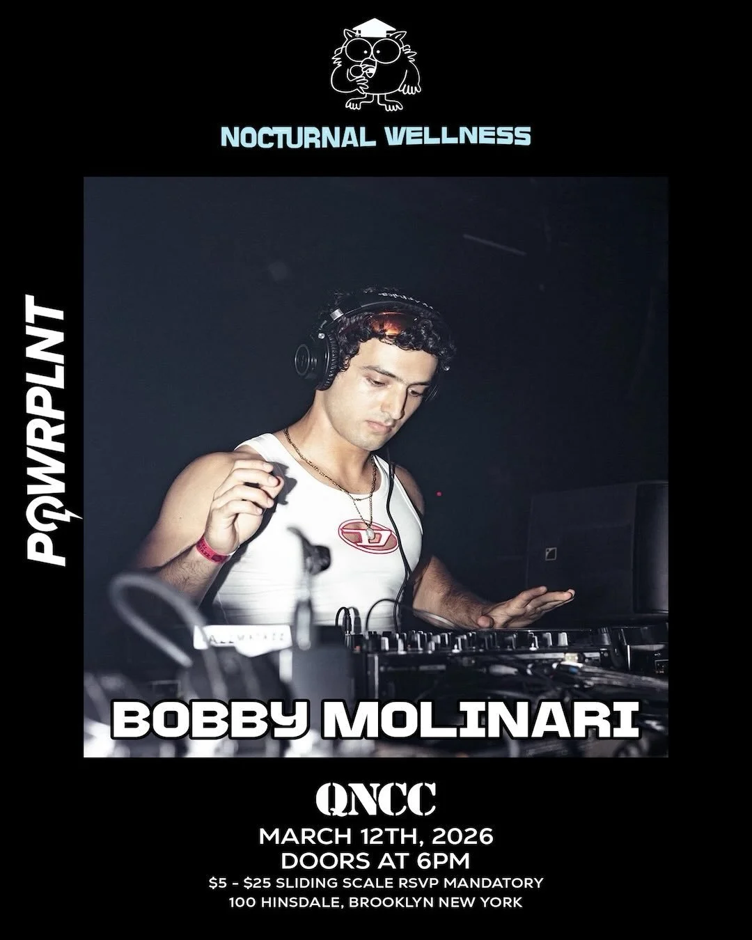 March 12th, please join us for our first iteration of nocturnal wellness, workshops, conversations and activations that intersect with STEM, Wellness and Nightlife. Our first iteration is led by @bobbygotback with support by @gnarianna and @gagespex 