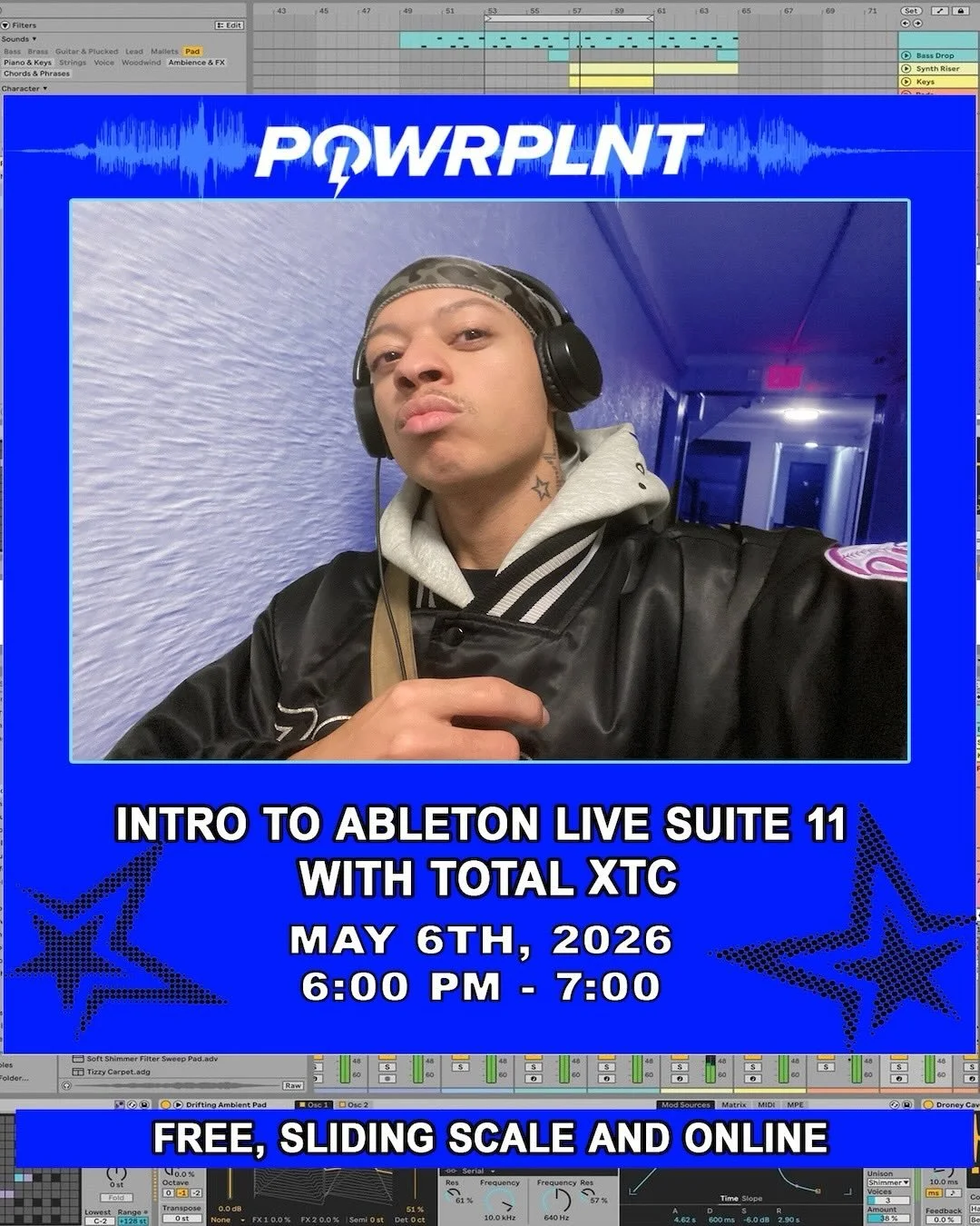 🎶🎼🎵🎧 Want to learn Ableton but don&rsquo;t know where to start? 🎼🎵🎶🎧 We got you!  On May 6th join us for our upcoming Ableton Workshop with internationally recognized dj and producer @totalxtc ! 

This workshop offers a beginner-friendly intr