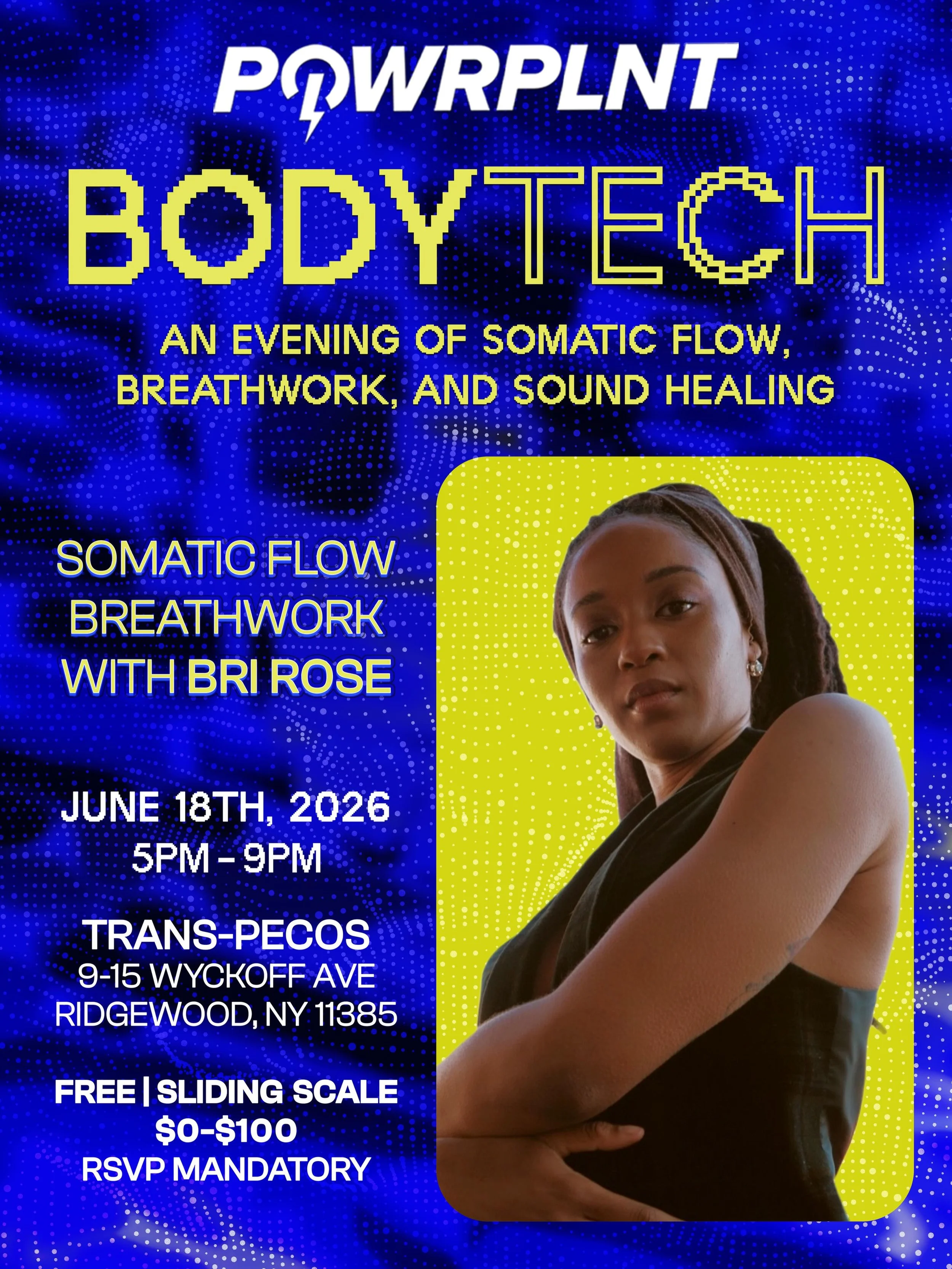⋆.˚🦋༘⋆&bull;*&uml;*&bull;.&cedil;&cedil;☆* Somatic Flow led by Bri Rose is a breath work activation intentionally created to ease the nervous system by making space for individuals to meditate, move, and connect with their bodies &amp; intuition. Th