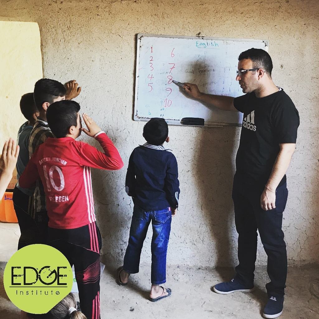 Empowering community members to make a difference - that's what we do. ⠀
⠀
Seeing displaced community members finding joy and purpose by jumping into activities and fighting for the future of kids from his village. ⠀
⠀
Thank you, Khalaf for making a 