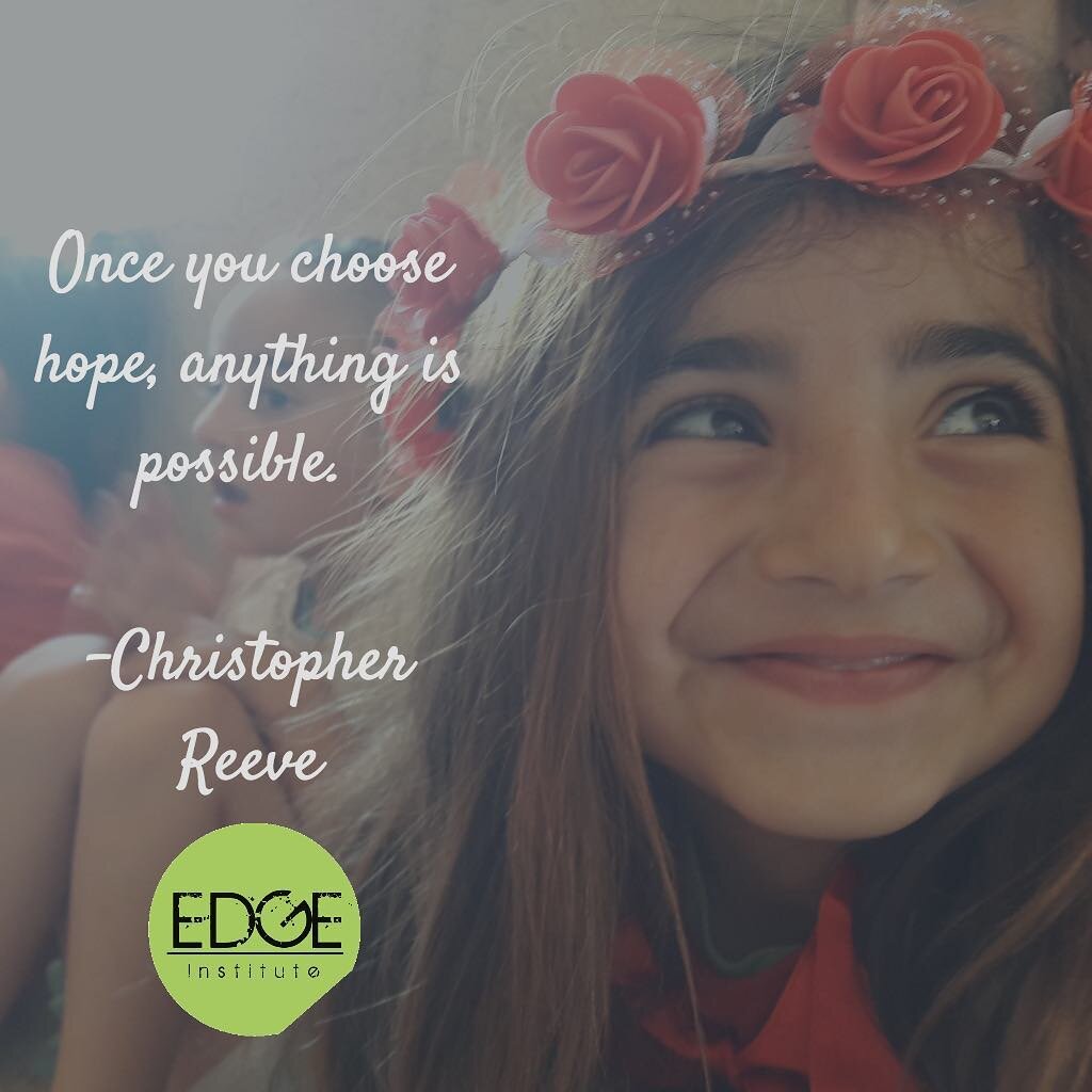 Once you choose hope, anything is possible. ⠀
⠀
-Christopher Reeve⠀
⠀
Choose hope today friend, and spread some too.