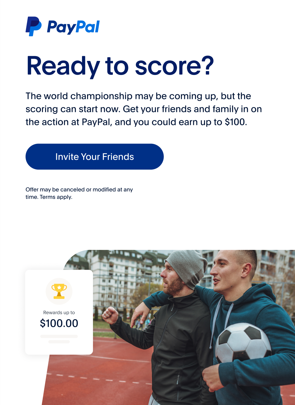 Referral Program Email (Sports Theme) - PayPal