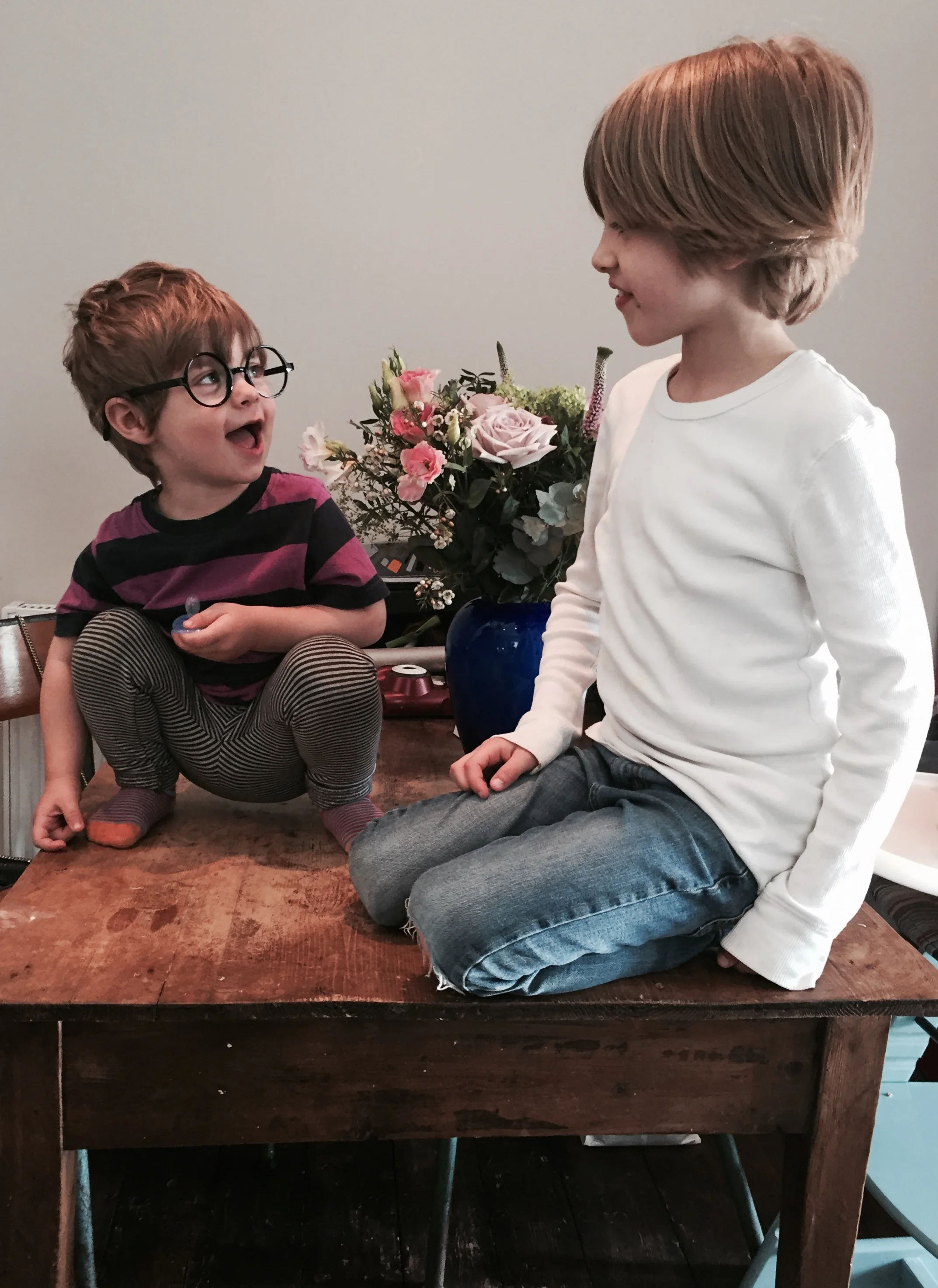 When you have two sons who totally adore each other *Heart breaks