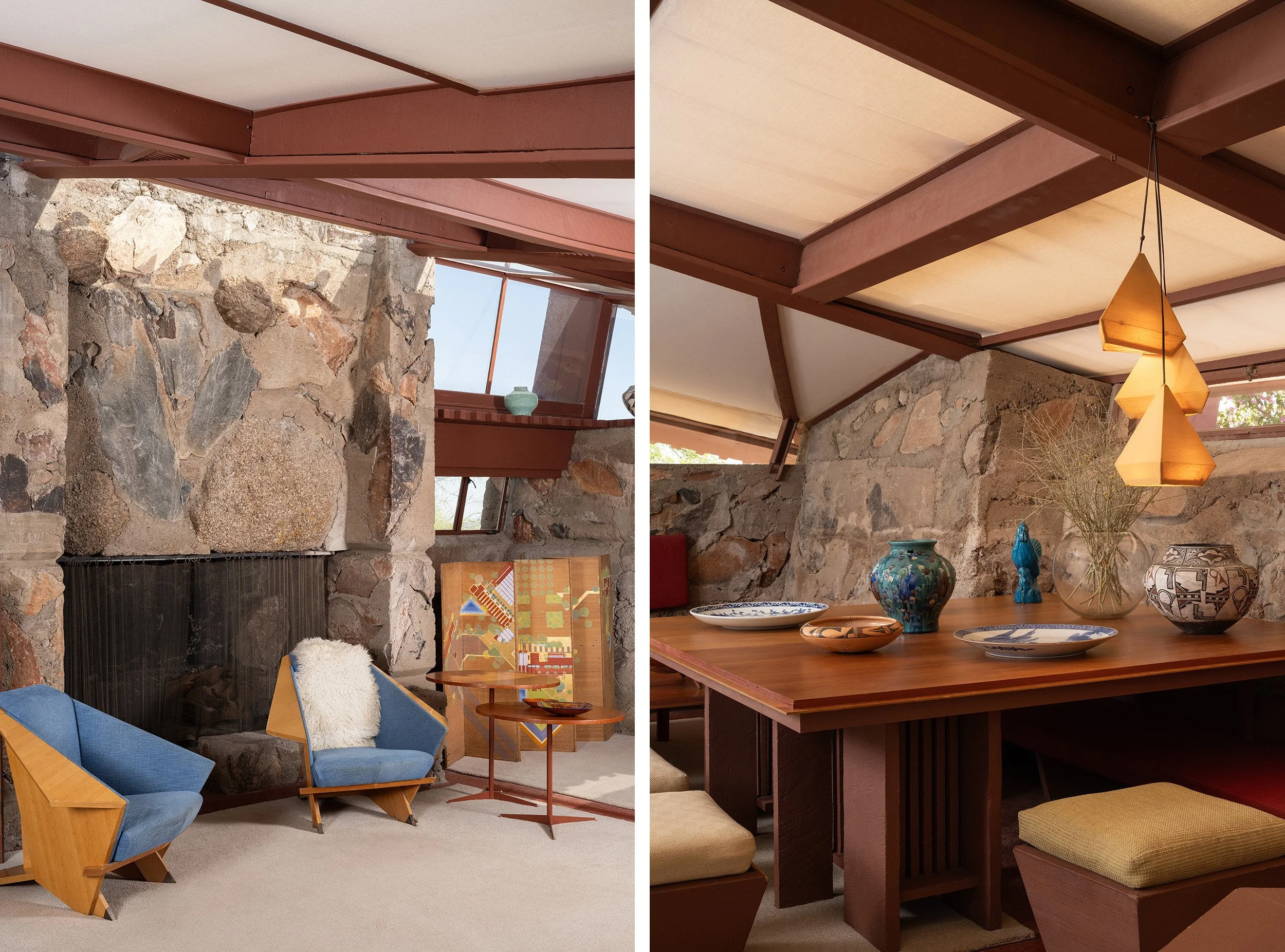  The Garden Room at Frank Lloyd Wright’s Taliesin West in Scottsdale, AZ - Photographed for Lutron Electronics  