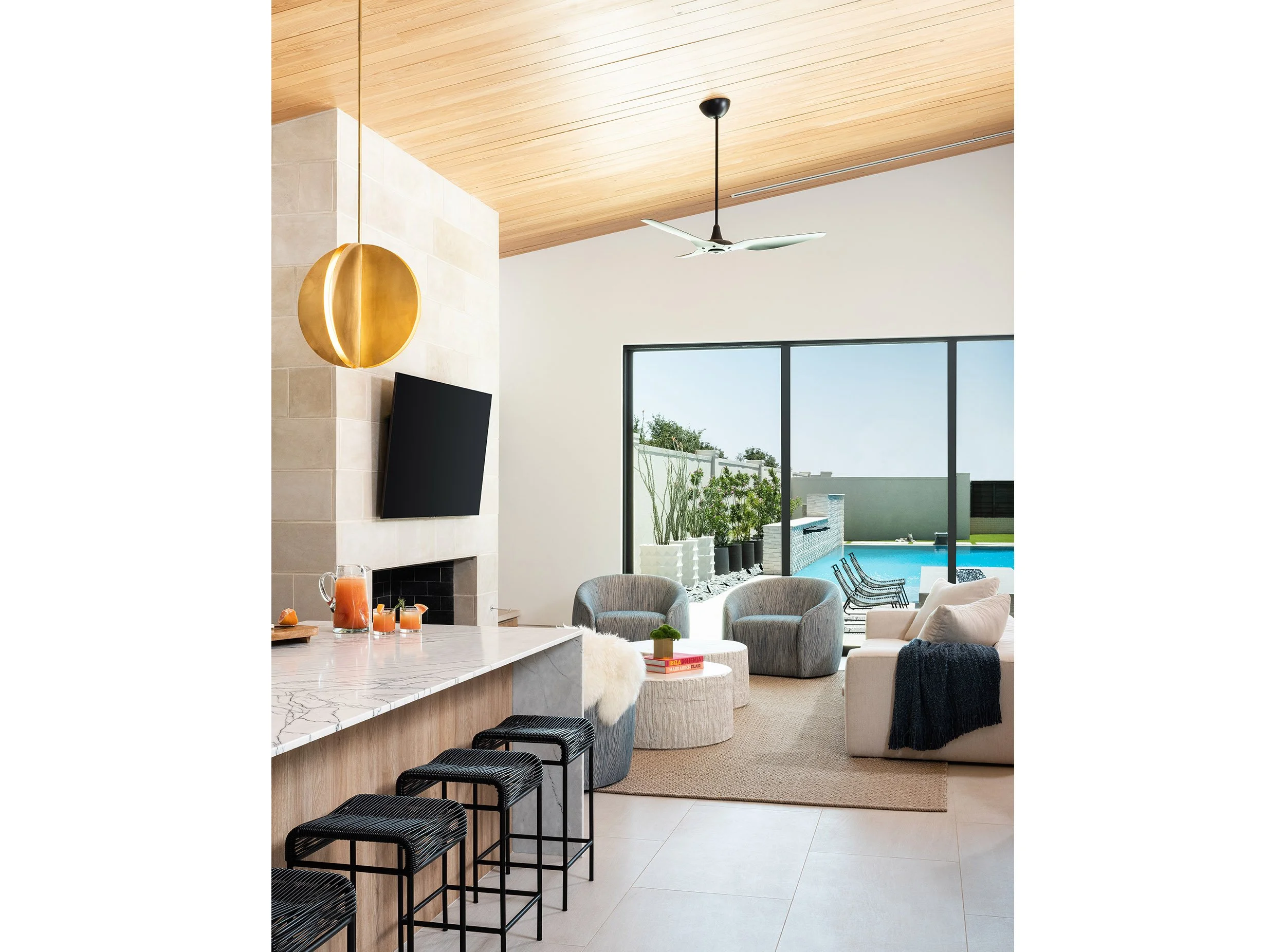  Lubbock Lines - an expansive and exquisitely detailed modern desert home by Austin Architects Dick Clark + Associates &amp; Samantha Voges Interior Design, with landscaping by Double B Design. 