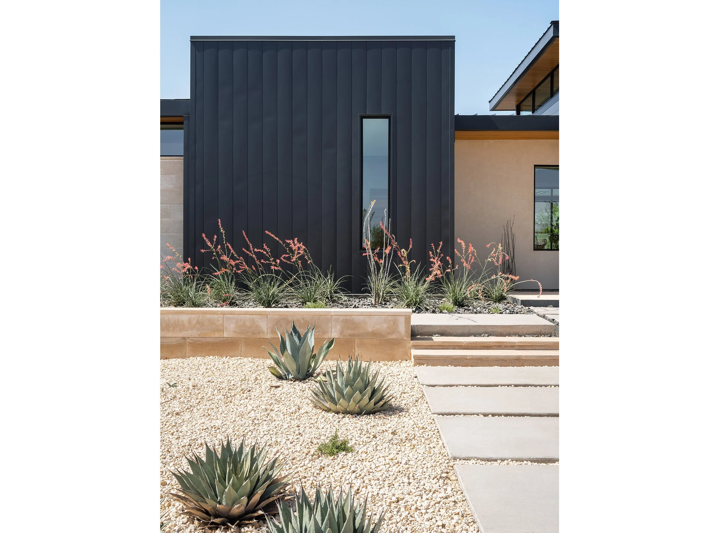  Lubbock Lines - an expansive and exquisitely detailed modern desert home by Austin Architects Dick Clark + Associates &amp; Samantha Voges Interior Design, with landscaping by Double B Design. 