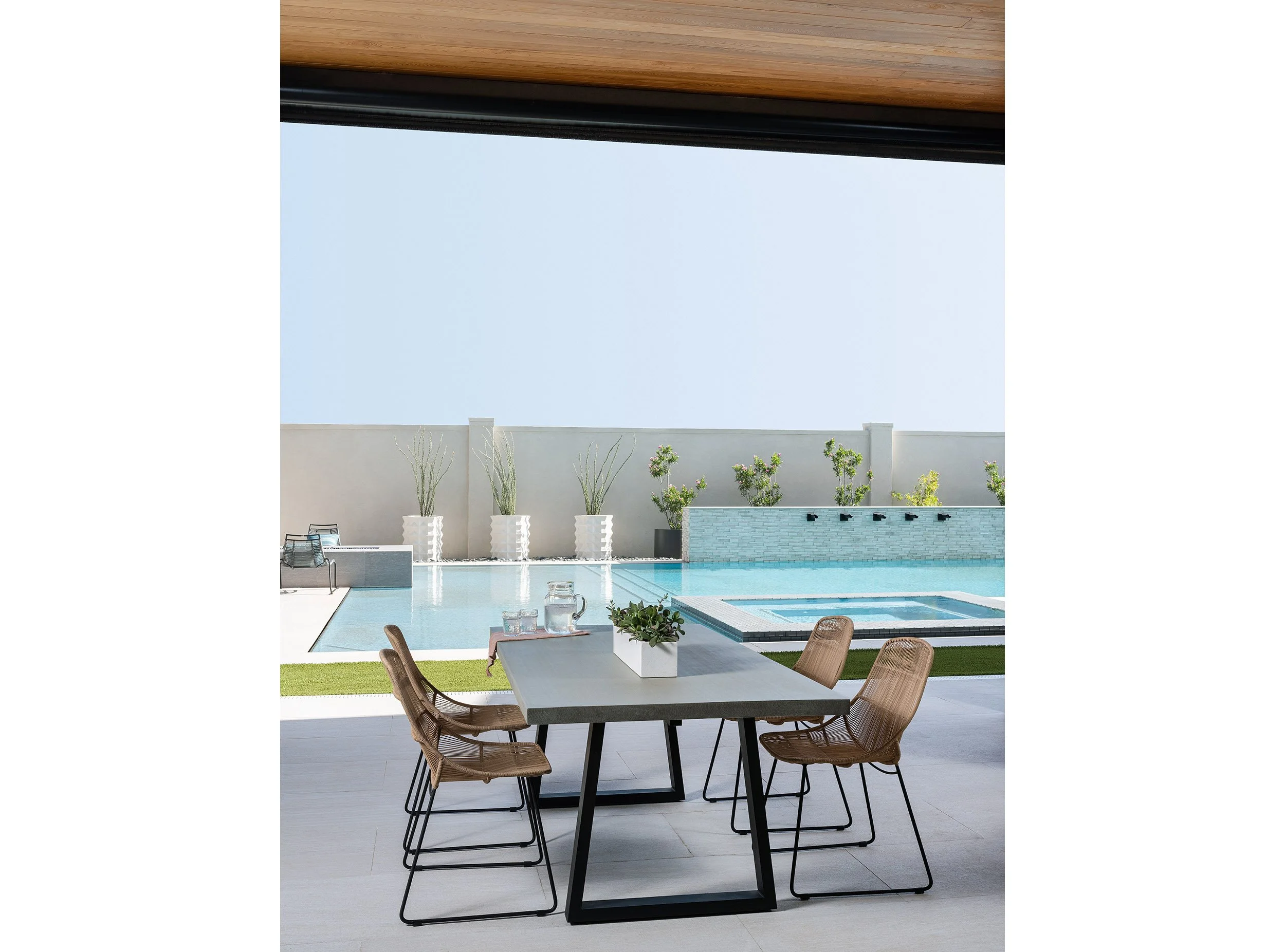  Lubbock Lines - an expansive and exquisitely detailed modern desert home by Austin Architects Dick Clark + Associates &amp; Samantha Voges Interior Design, with landscaping by Double B Design. 