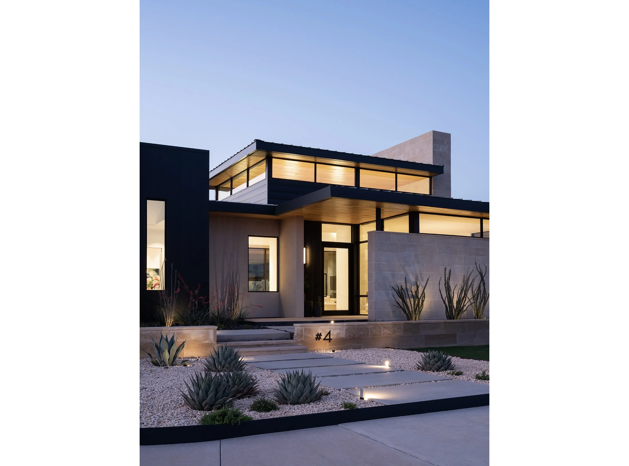  Lubbock Lines - an expansive and exquisitely detailed modern desert home by Austin Architects Dick Clark + Associates &amp; Samantha Voges Interior Design, with landscaping by Double B Design. 