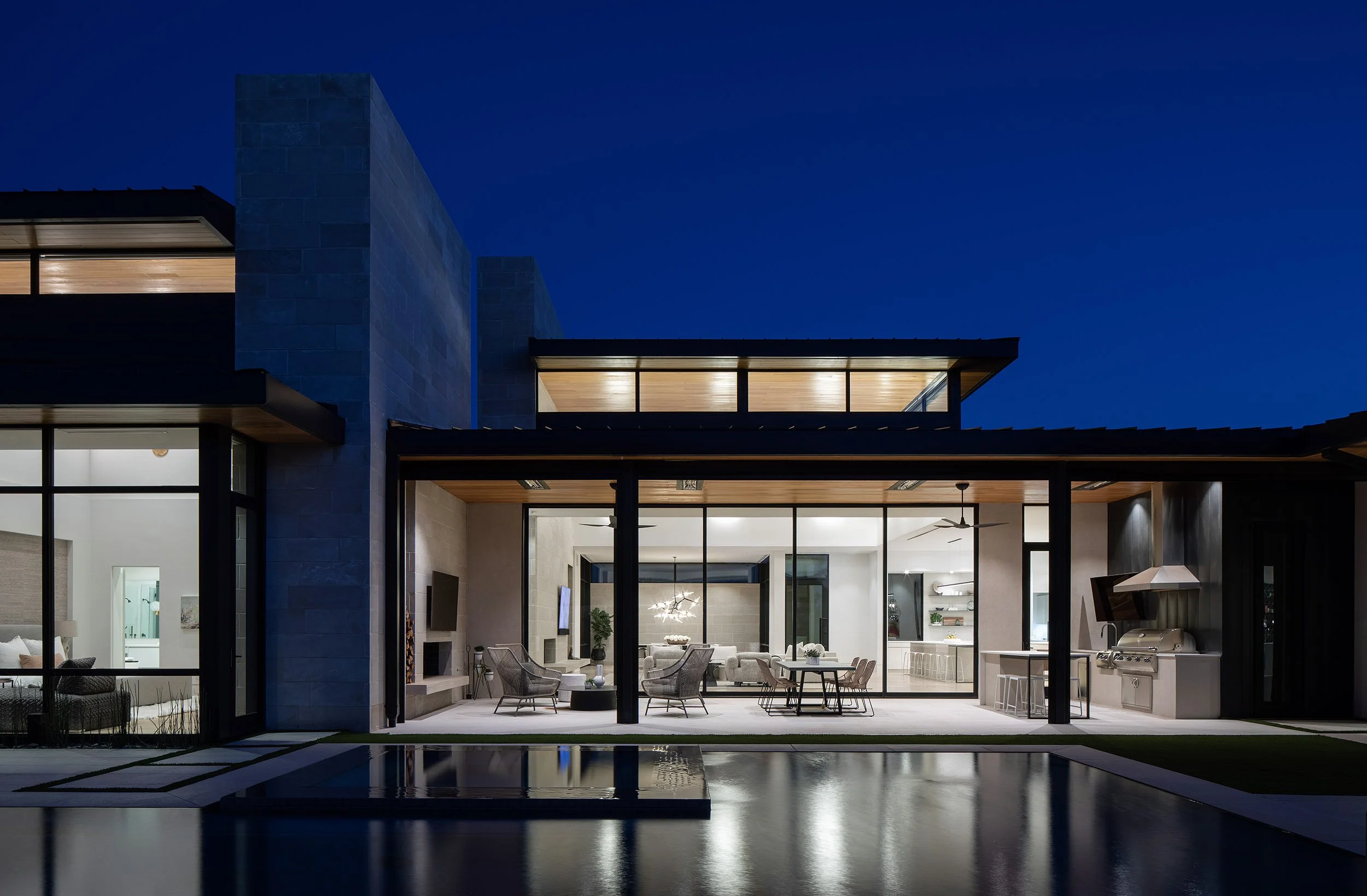  Lubbock Lines - an expansive and exquisitely detailed modern desert home by Austin Architects Dick Clark + Associates &amp; Samantha Voges Interior Design, with landscaping by Double B Design. 