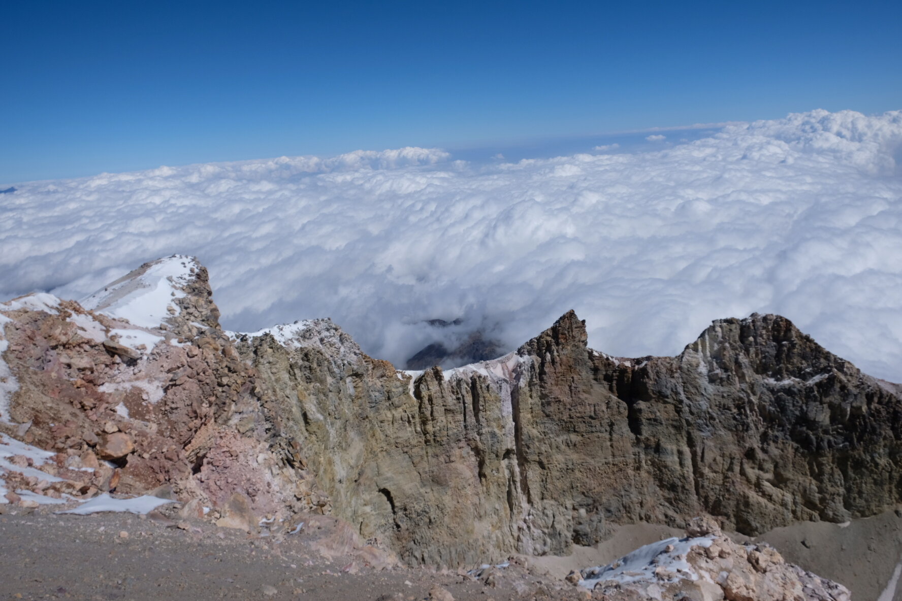  Taken from the summit of Orizaba, looking into the crater. 