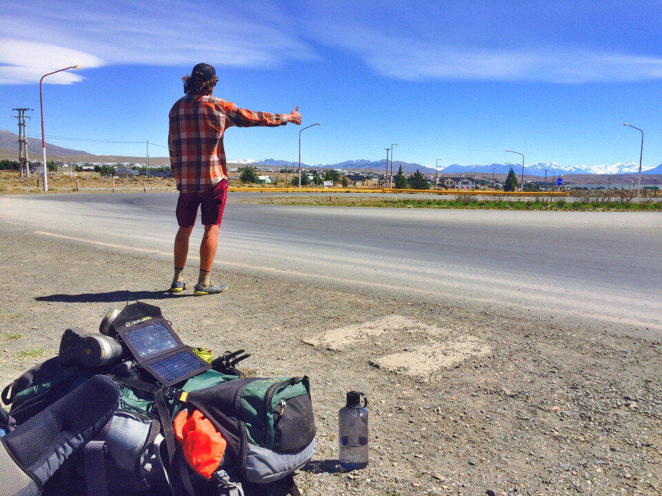  Hitchhiking my way out of El Calafate, Argentina 
