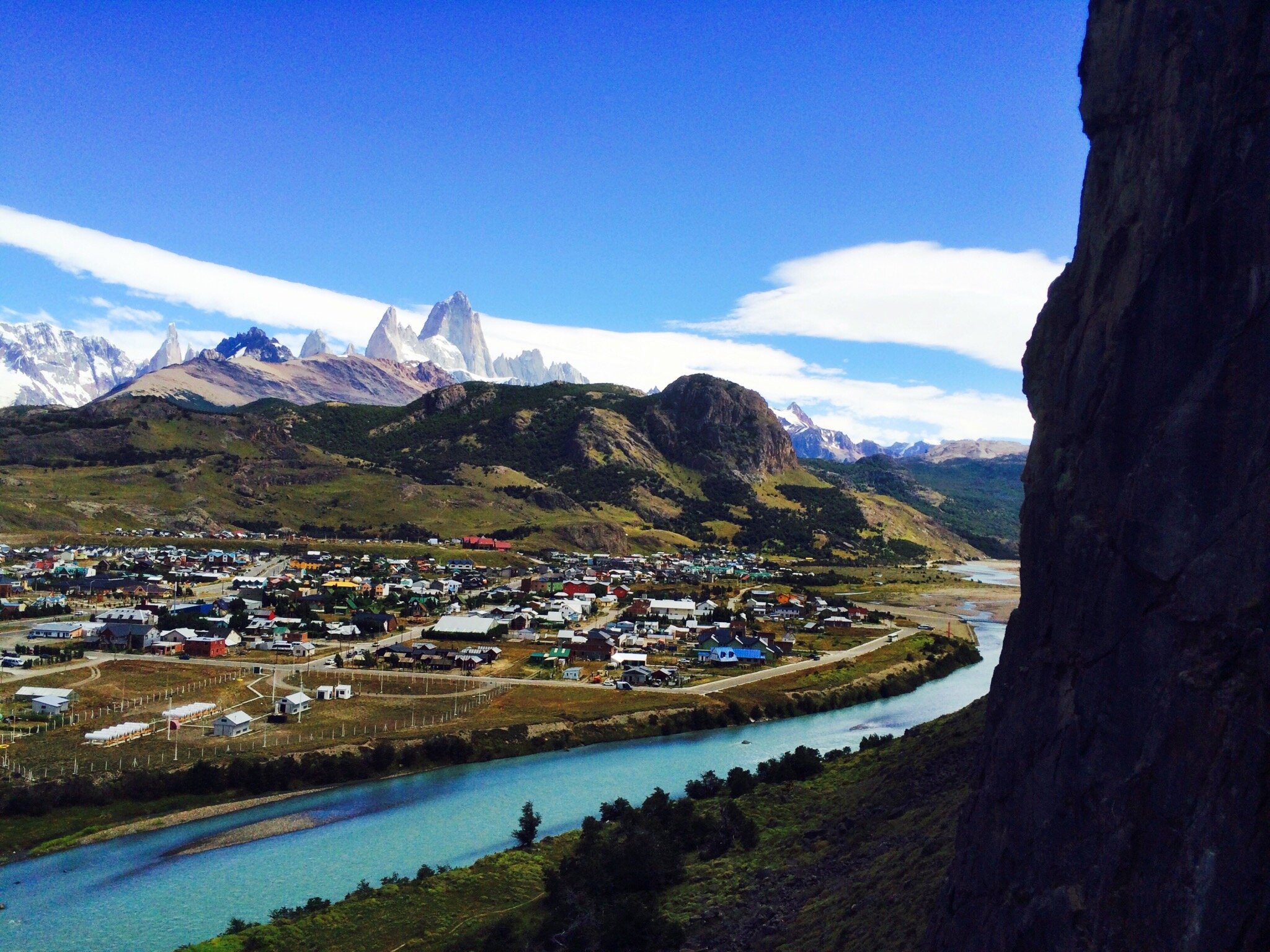  El Chalten, Argentina. The infamous Fitz Massif in the background.  