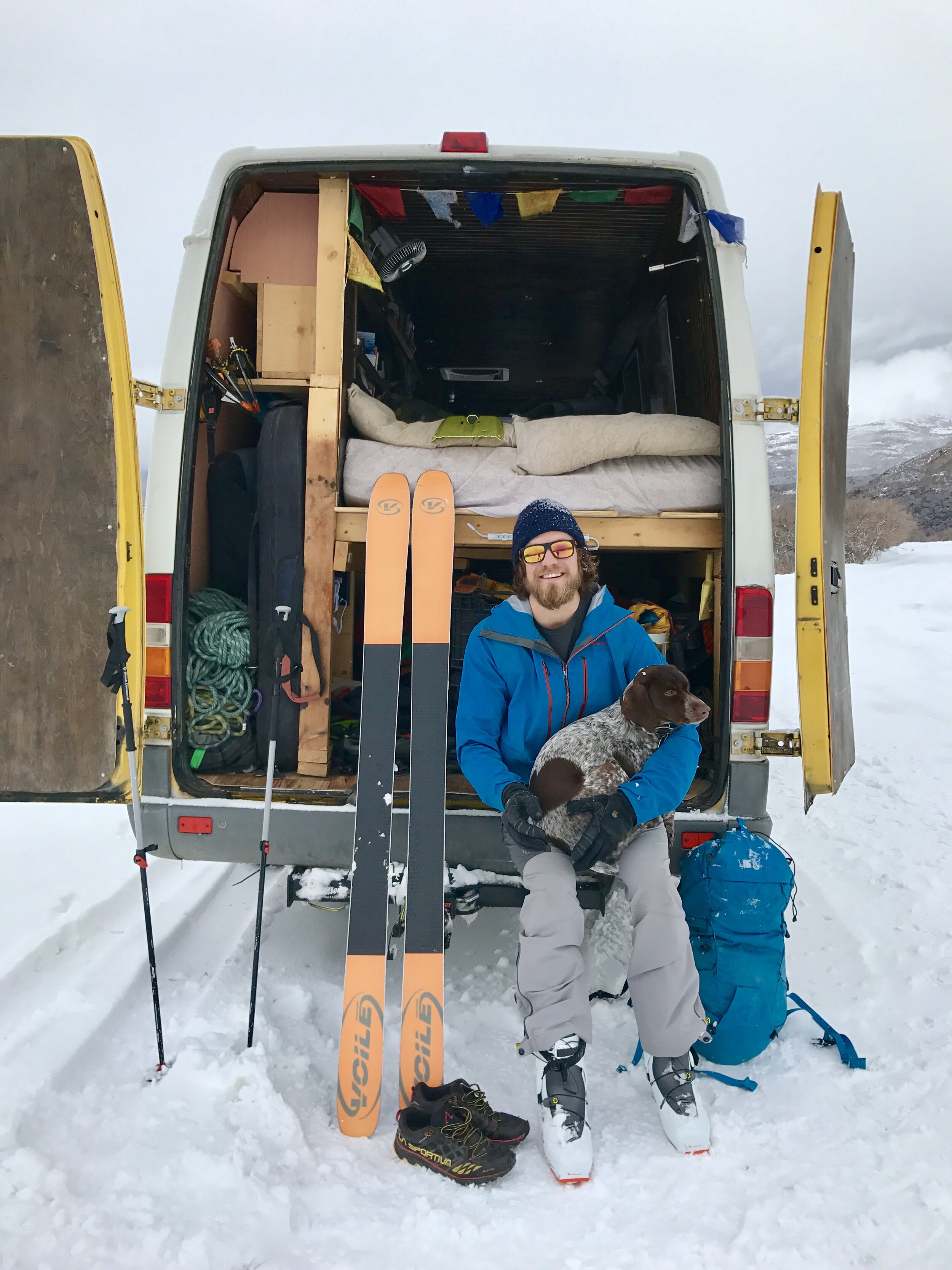  After a ski day in the La Sal mountains, southern Utah. 