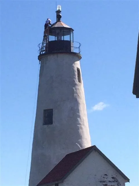 Bakers Island Lighthouse partial reconstruction