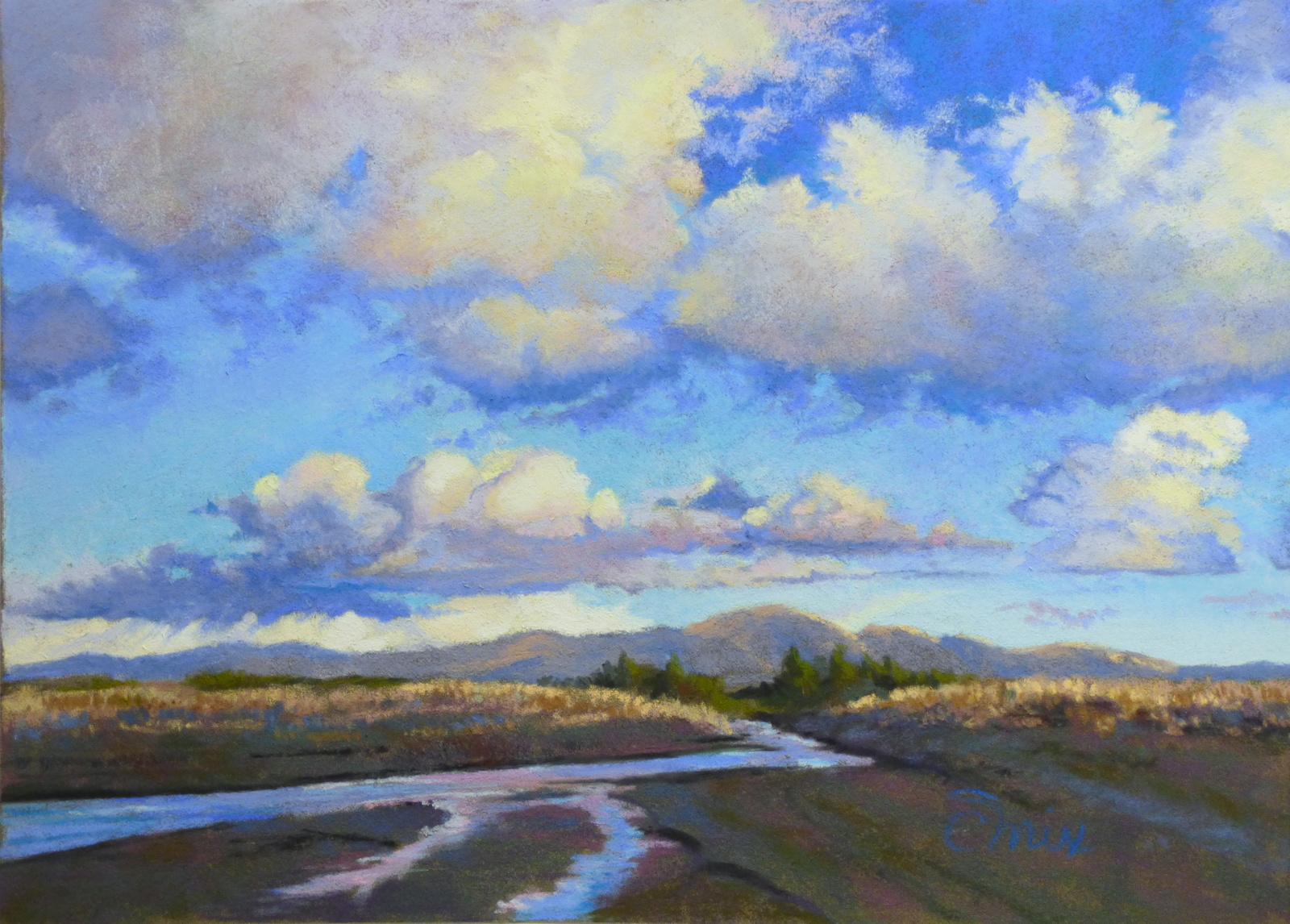 Clouds at Longbeach, WA - pastel