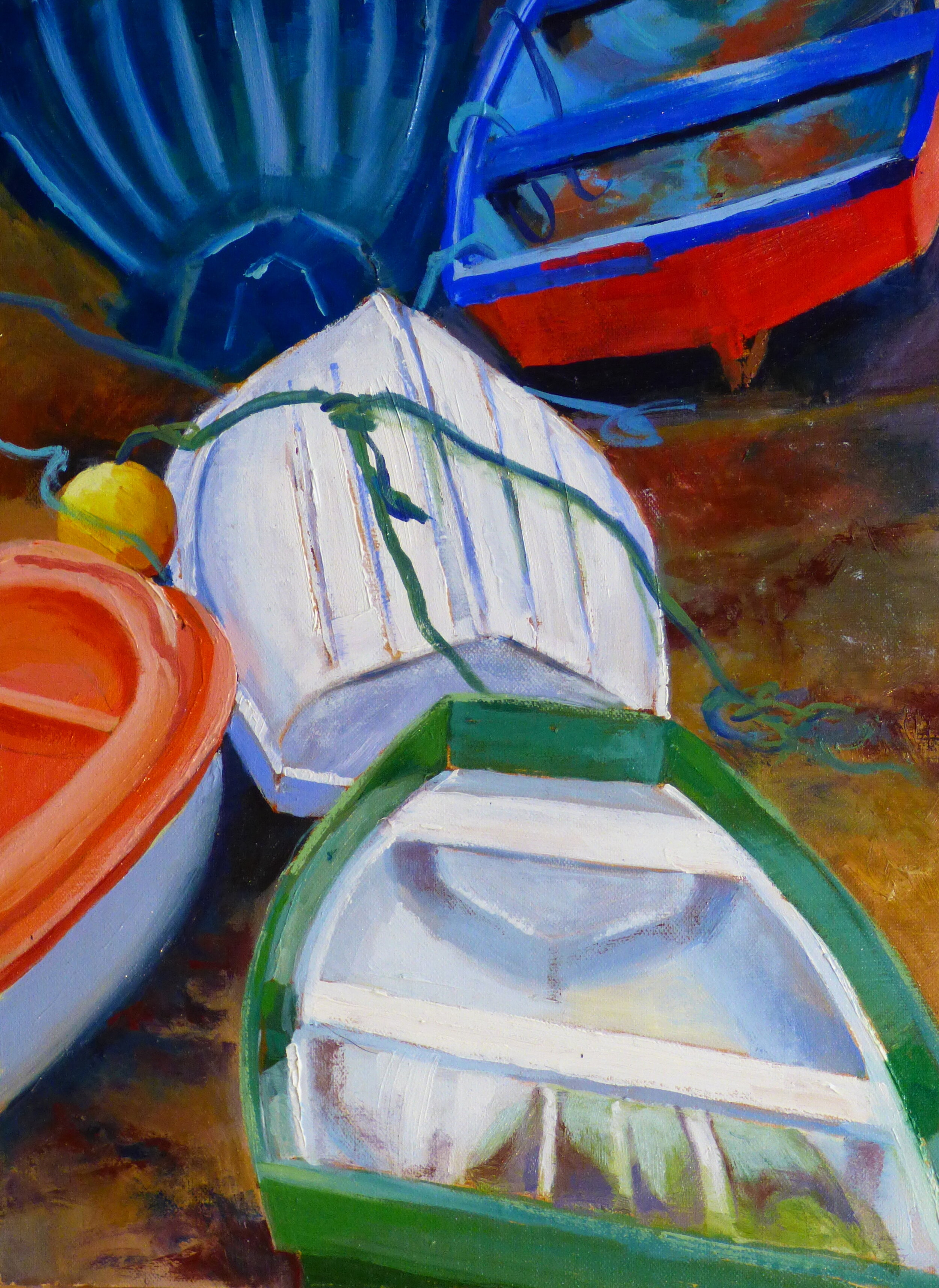 Working boats in Staithes  $400