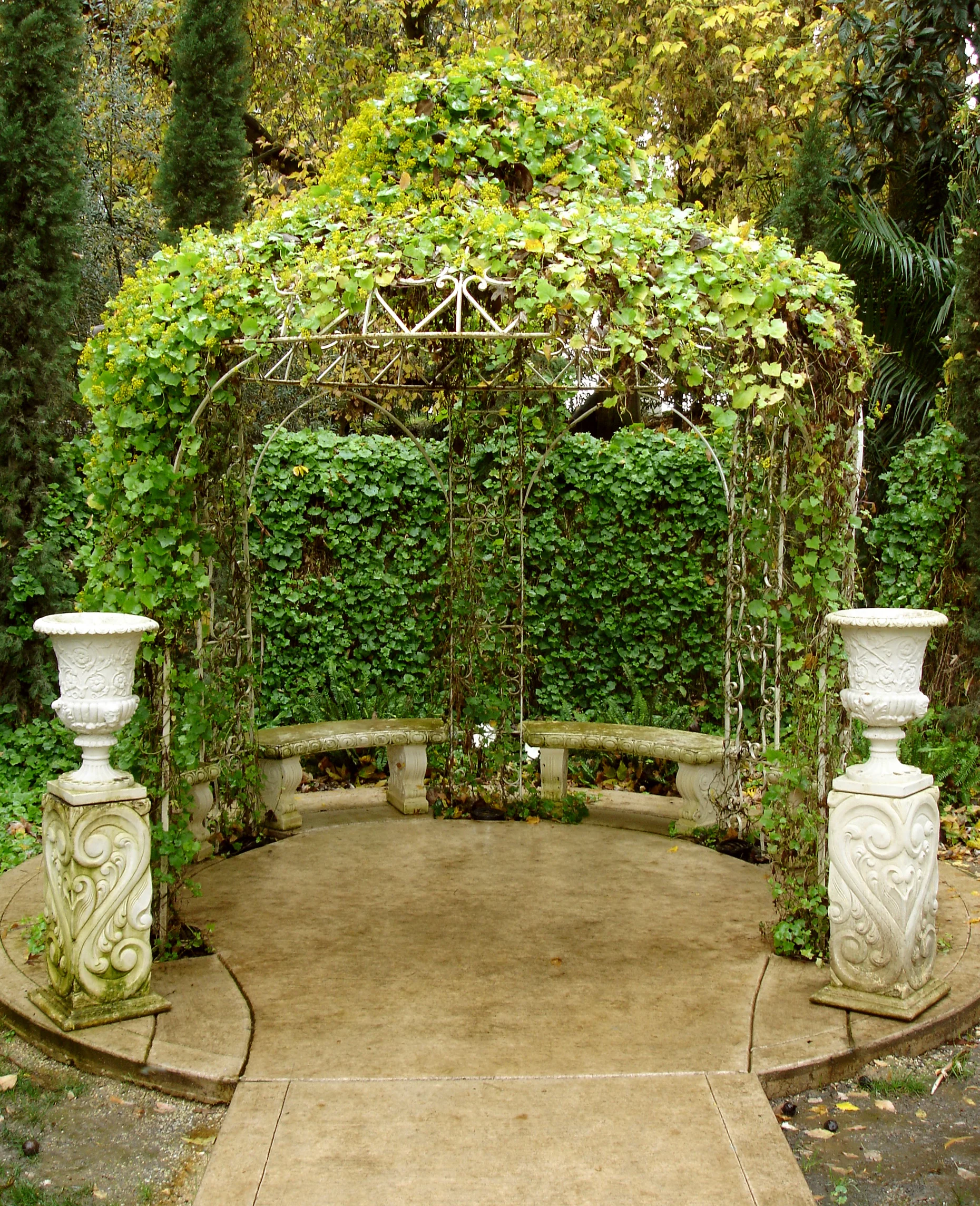natural wedding arch