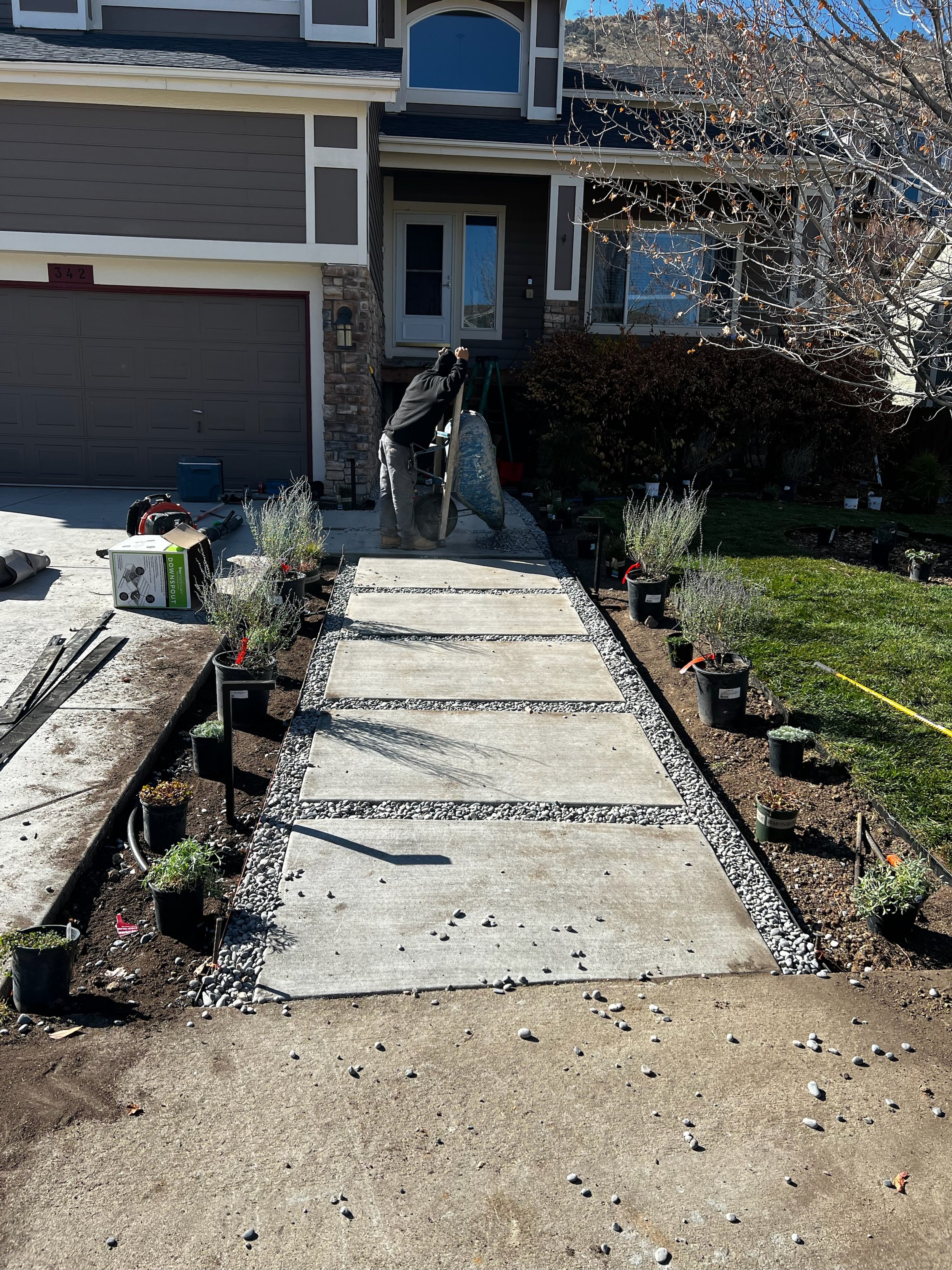 paver walkway construction