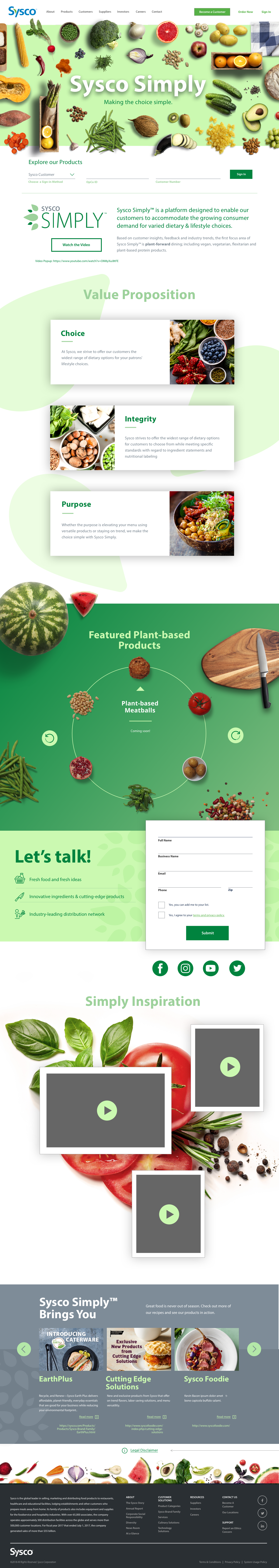 Sysco Simply Web Catalog
