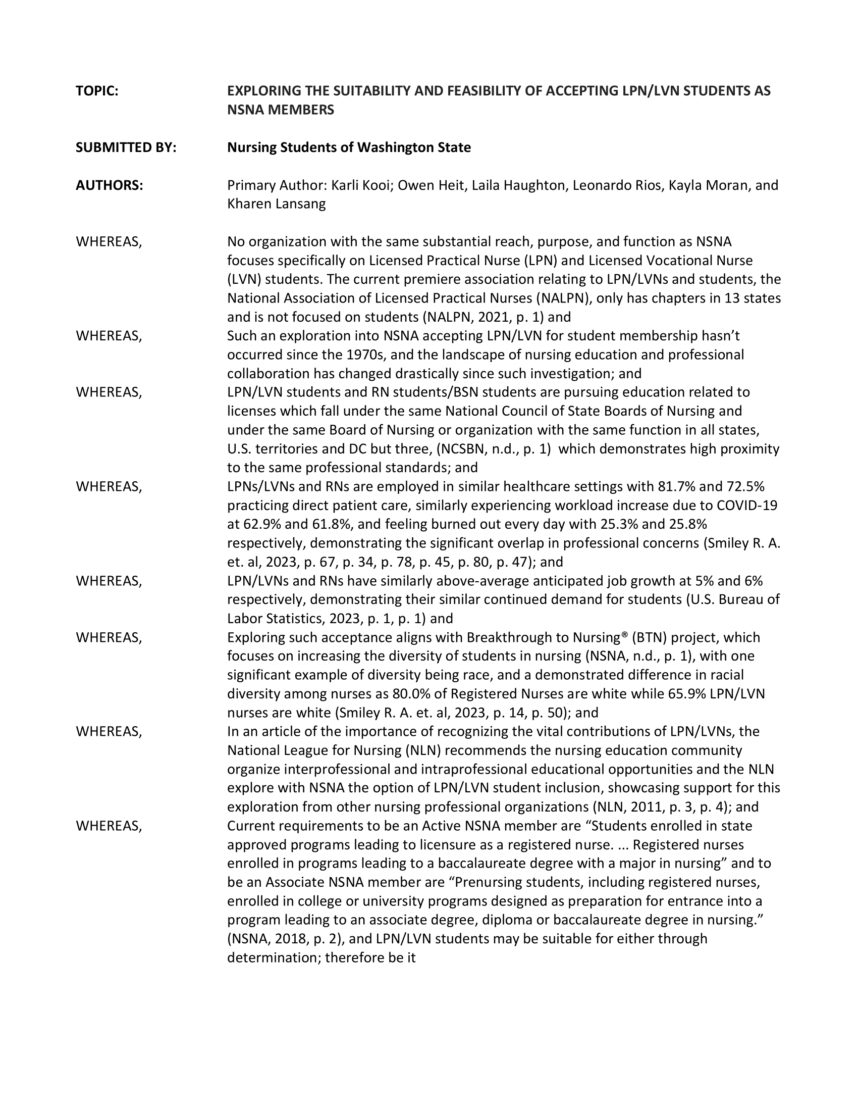 2024 Resolution — Nursing Students of Washington State