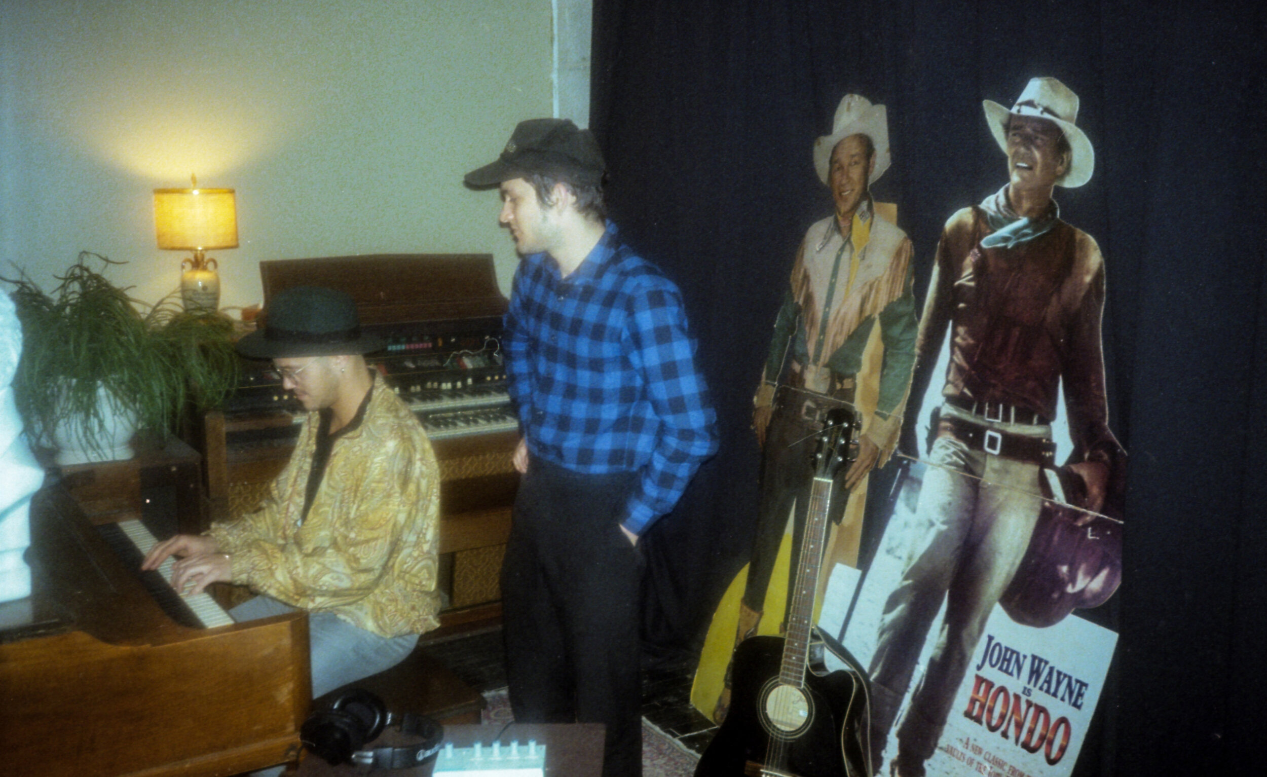 Danny and Julien working through a piano part for a Native Sun song.