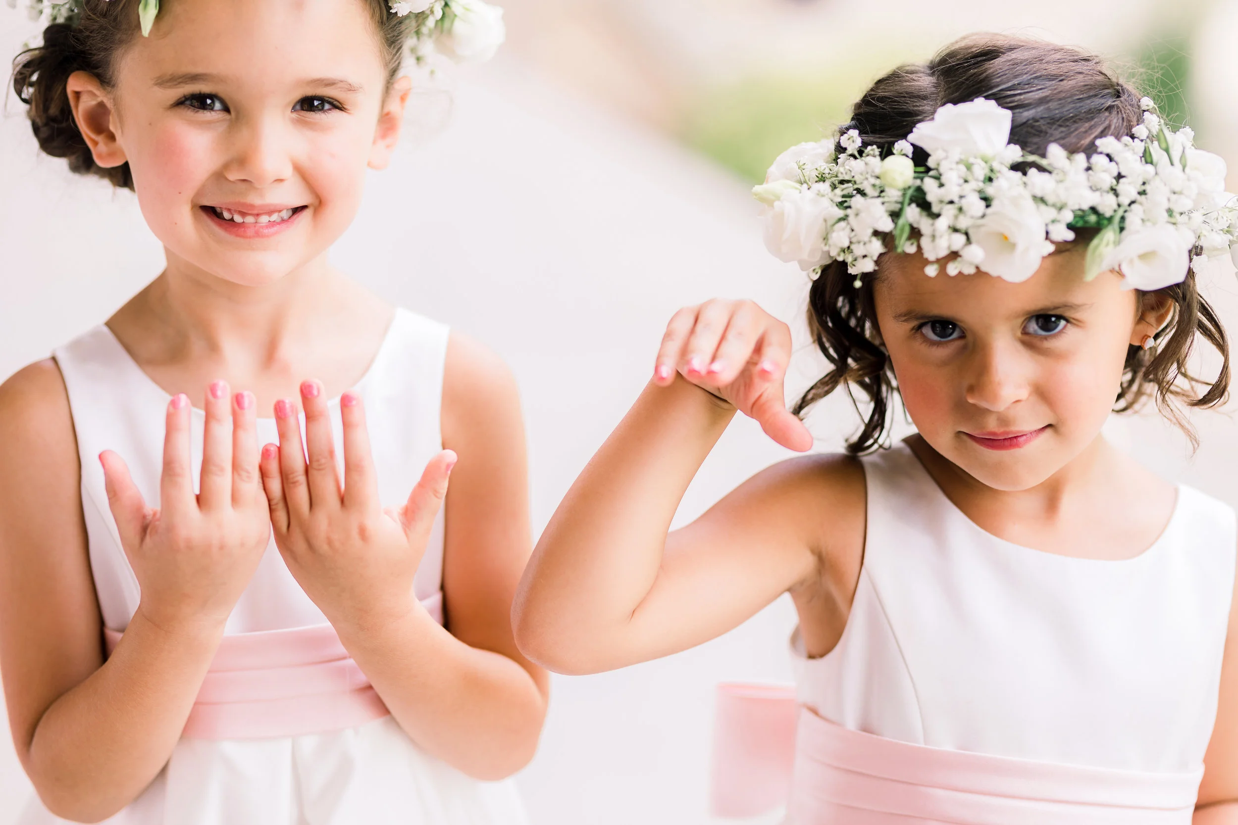 How sweet are these two??? The flower girls and their crowns stole the show! (and of course the cute little ring bearer!) ADORABLE!!! 