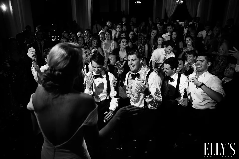 Millennium Center Wedding with Wake forest alumni