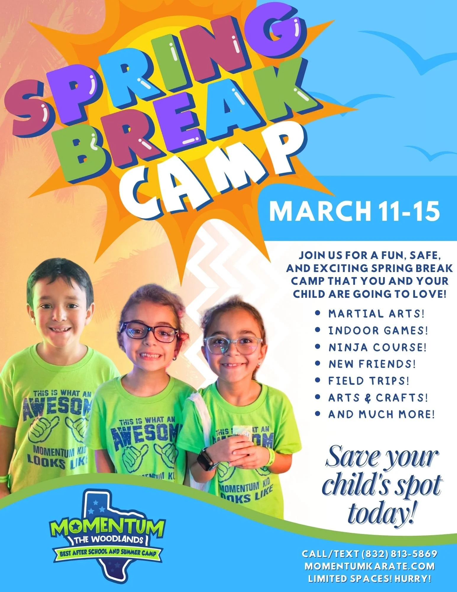 Momentum Spring Break Camp 2024 — Momentum Karate & Fitness