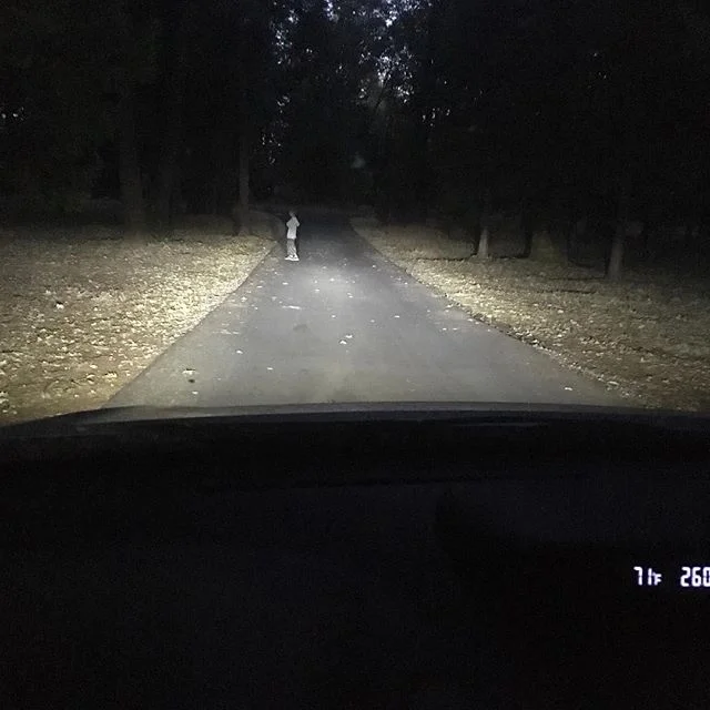Fuego 2 - Headlight Test - Dark Road (Low Beams Only)