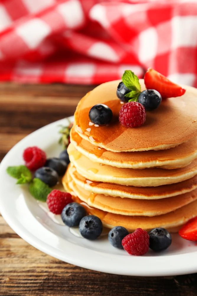 Healthy Buttermilk Pancakes {Gluten-free}