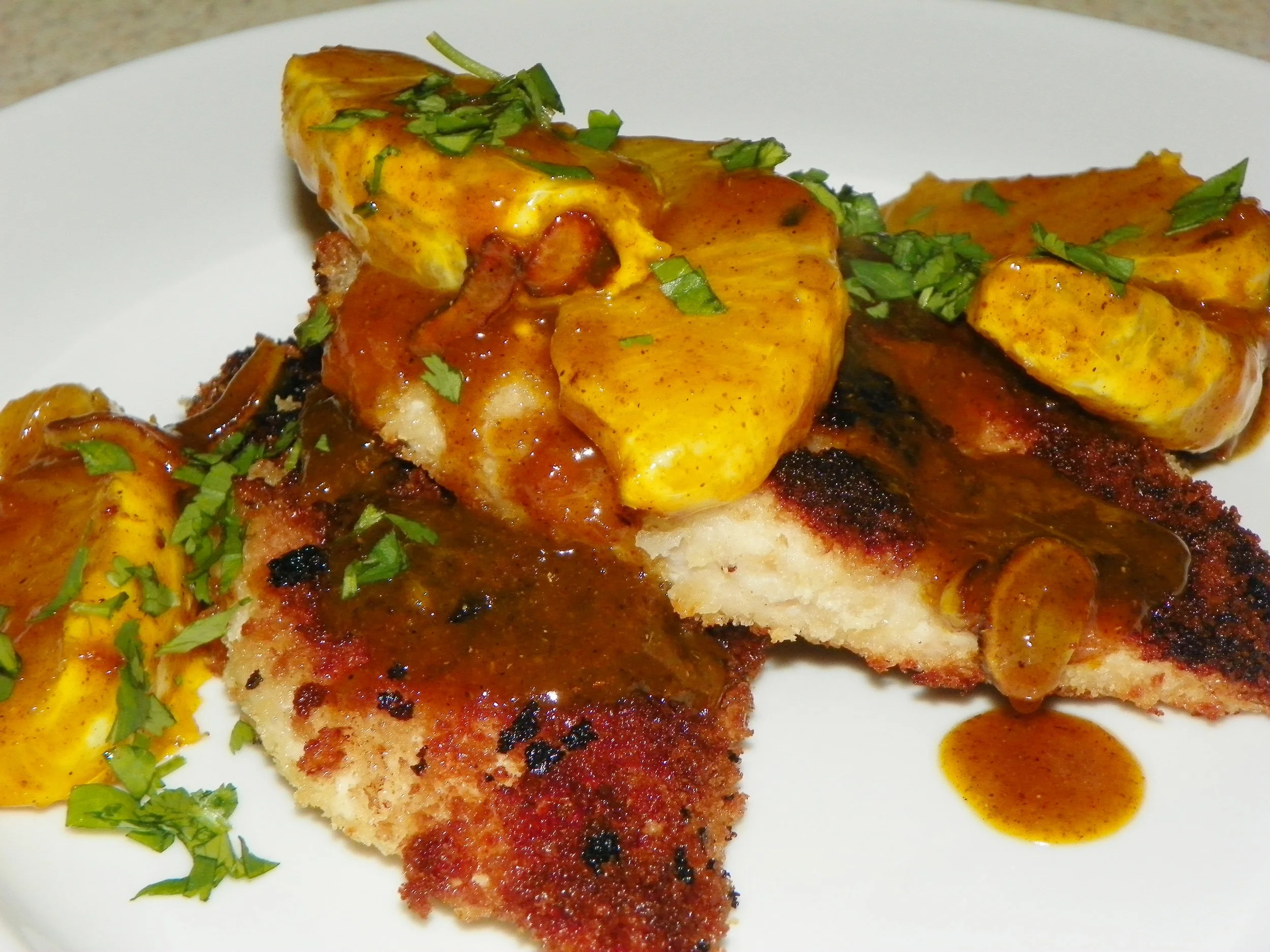 Orange Chutney Chicken Cutlets Recipe & How-To