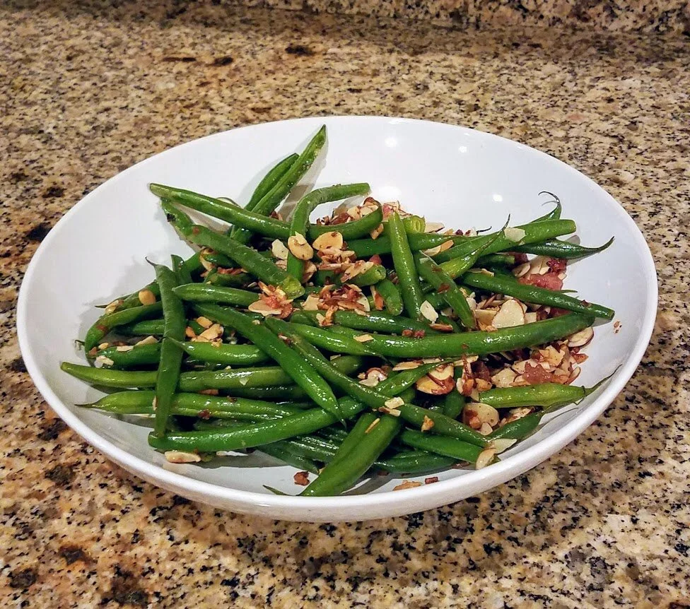 Garlicky Green Beans with Almonds