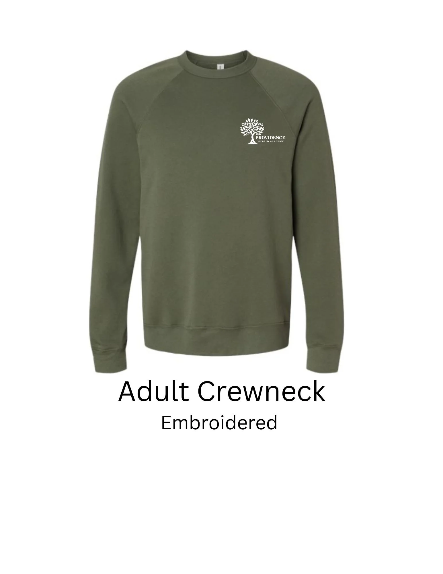 Adult Crewneck Sweatshirt Embroidered